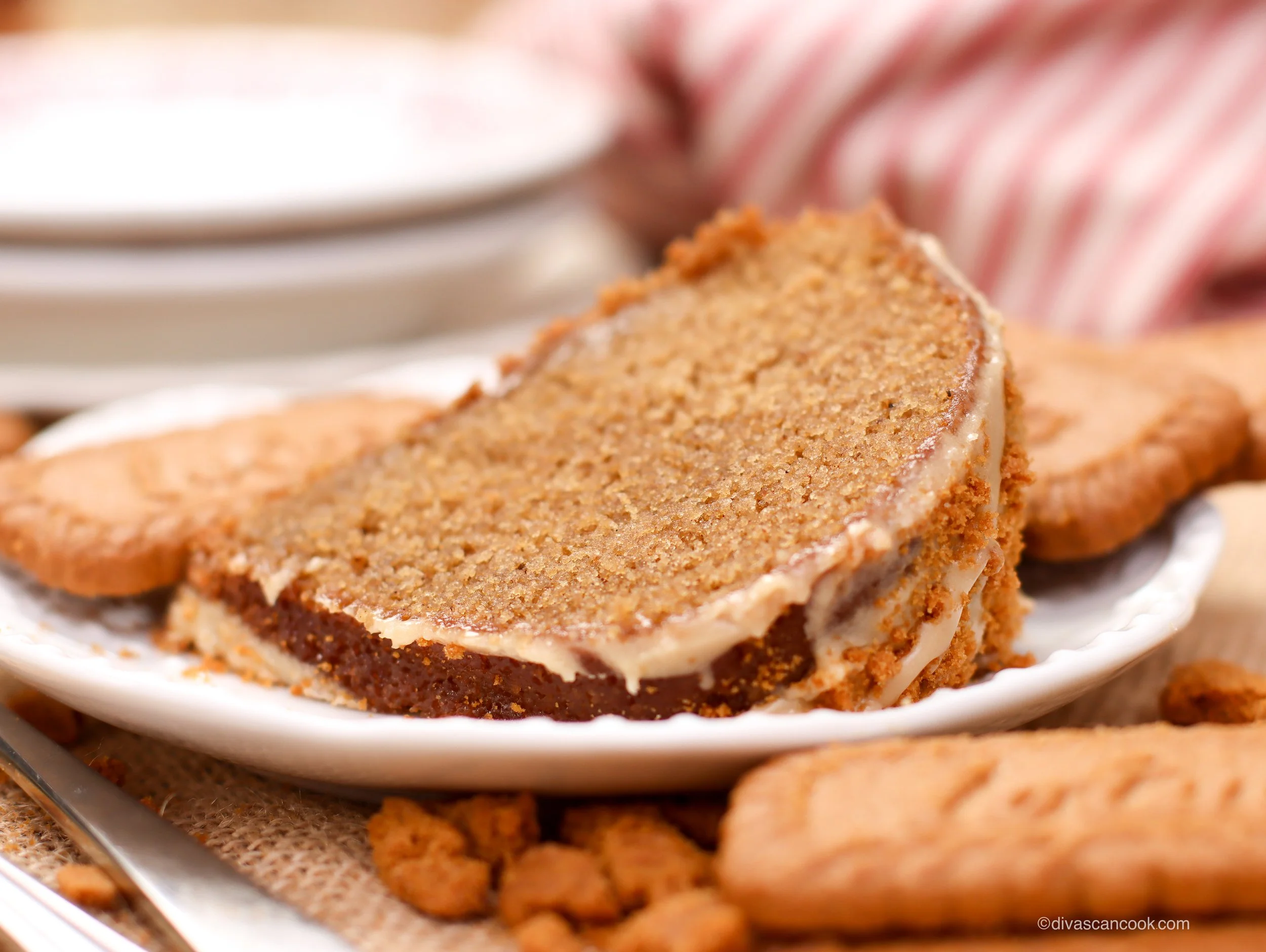 Biscoff Pound Cake Slice
