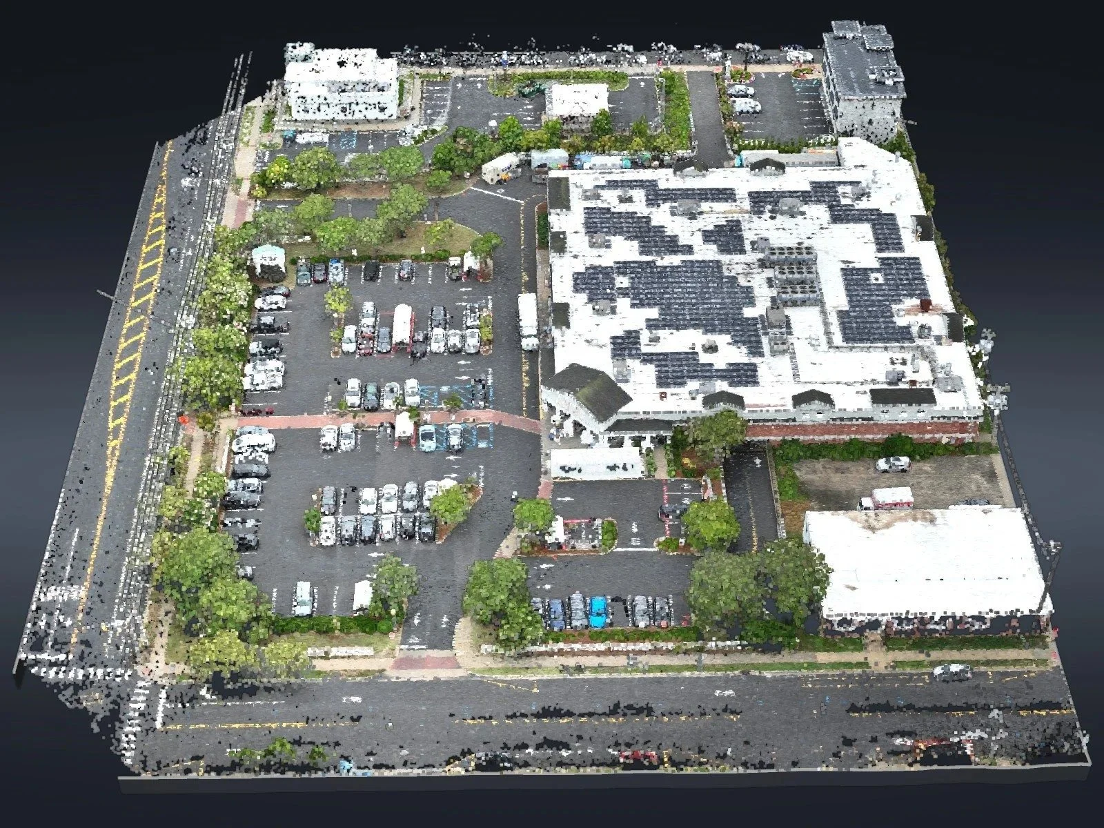 3D point cloud of a 10-acre commercial lot in Ocean City, NJ