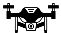 A black and white line drawing of a motorcycle viewed from the front.