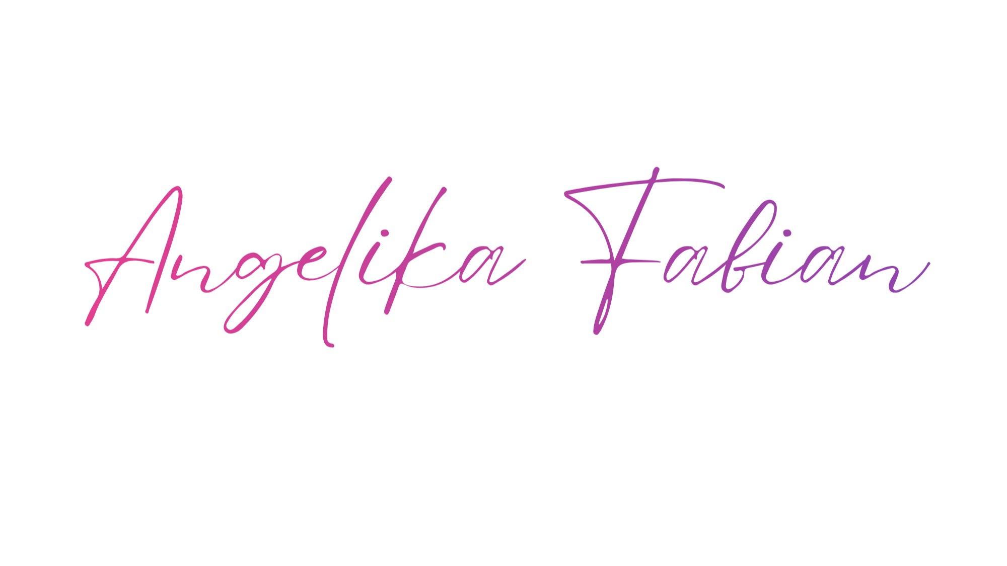 Das Bild zeigt einen stilisierten, künstlerischen Text mit Verläufen in Pink, Lila und Rot.