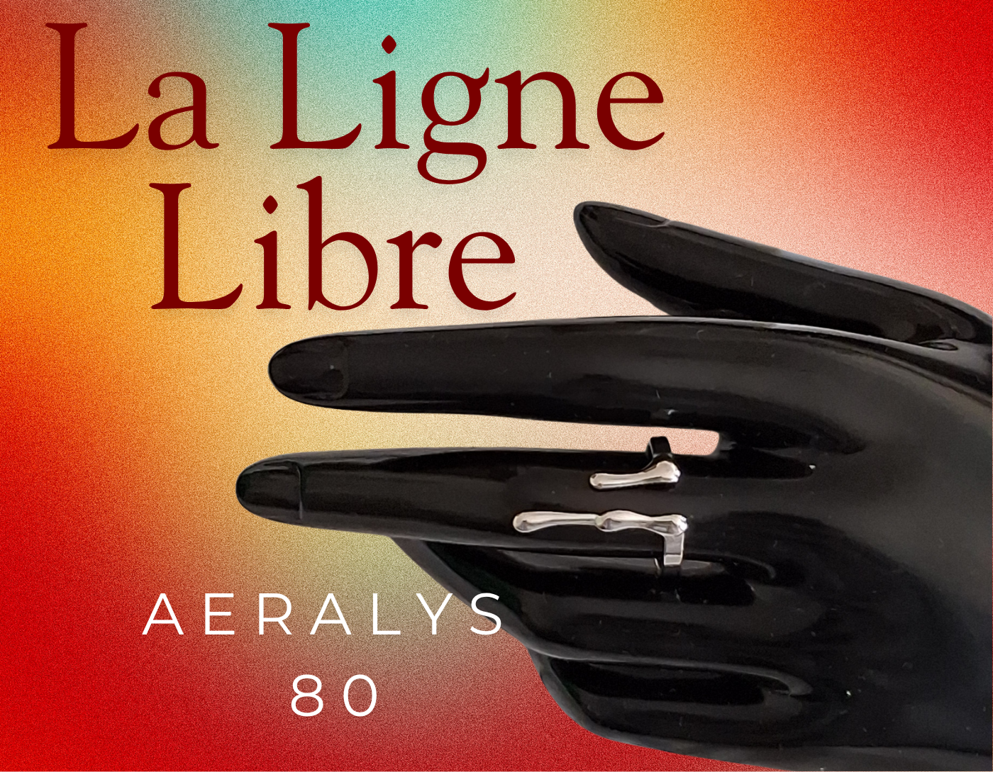 80 Aeralys  — La Ligne Libre :  Bague en acier (T.8+) au design épuré et moderne. Une ligne ouverte, légère et contemporaine.