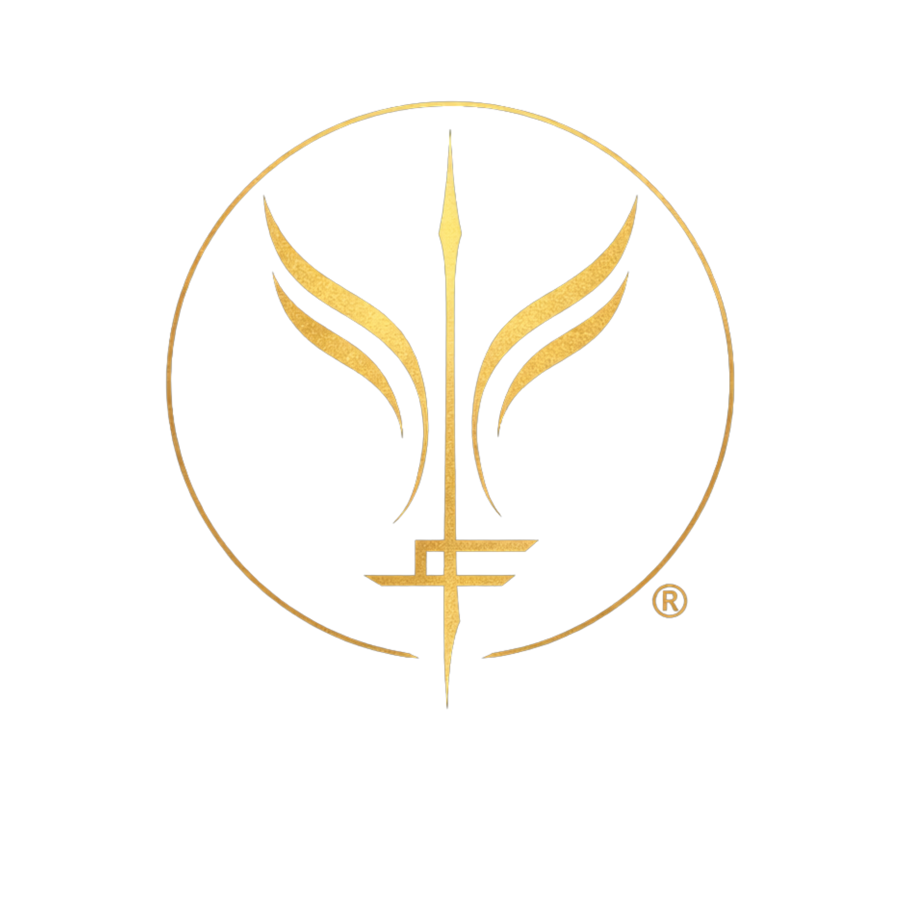 Logo doré avec une silhouette stylisée de phénix mythique, entourée par un cercle, le monogramme reprend les Initiales  E de Ego, I de Ipse et F de Factory. Logo réalisé par N. Colson et déposé. Reproduction interdite.