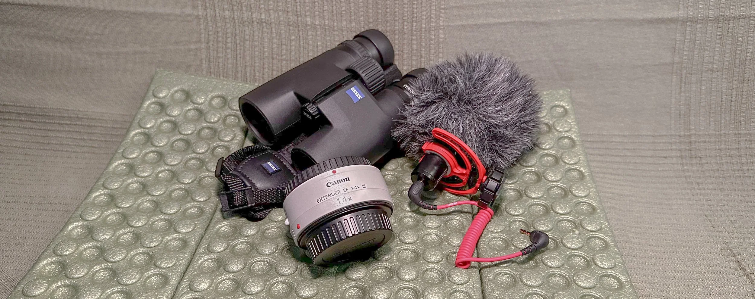 Technik in meiner Fototasche für die Tierfotografie im Erzgebirge