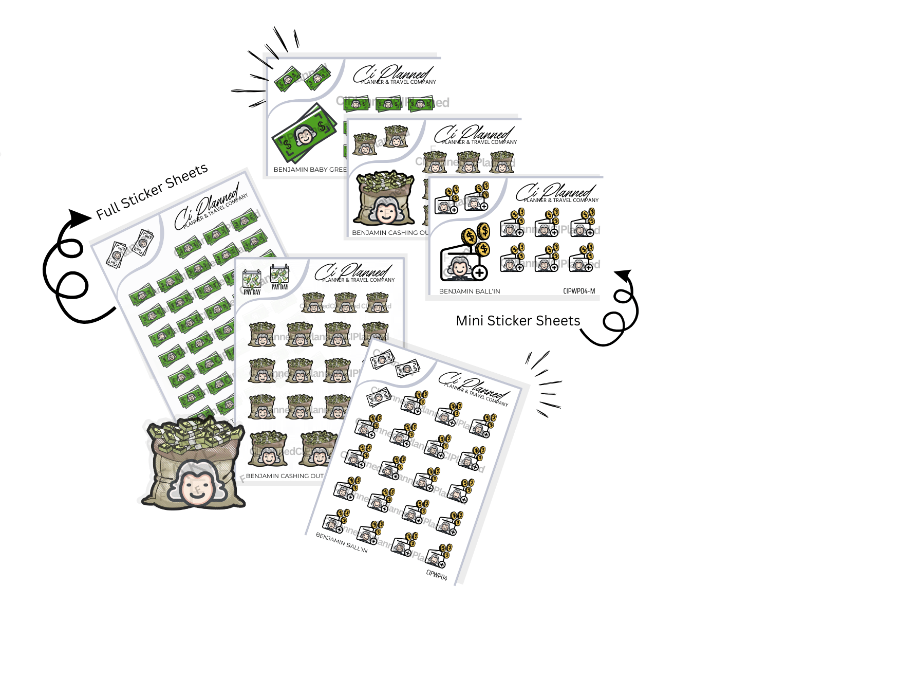 The BENJAMIN Collection | Planner Stickers