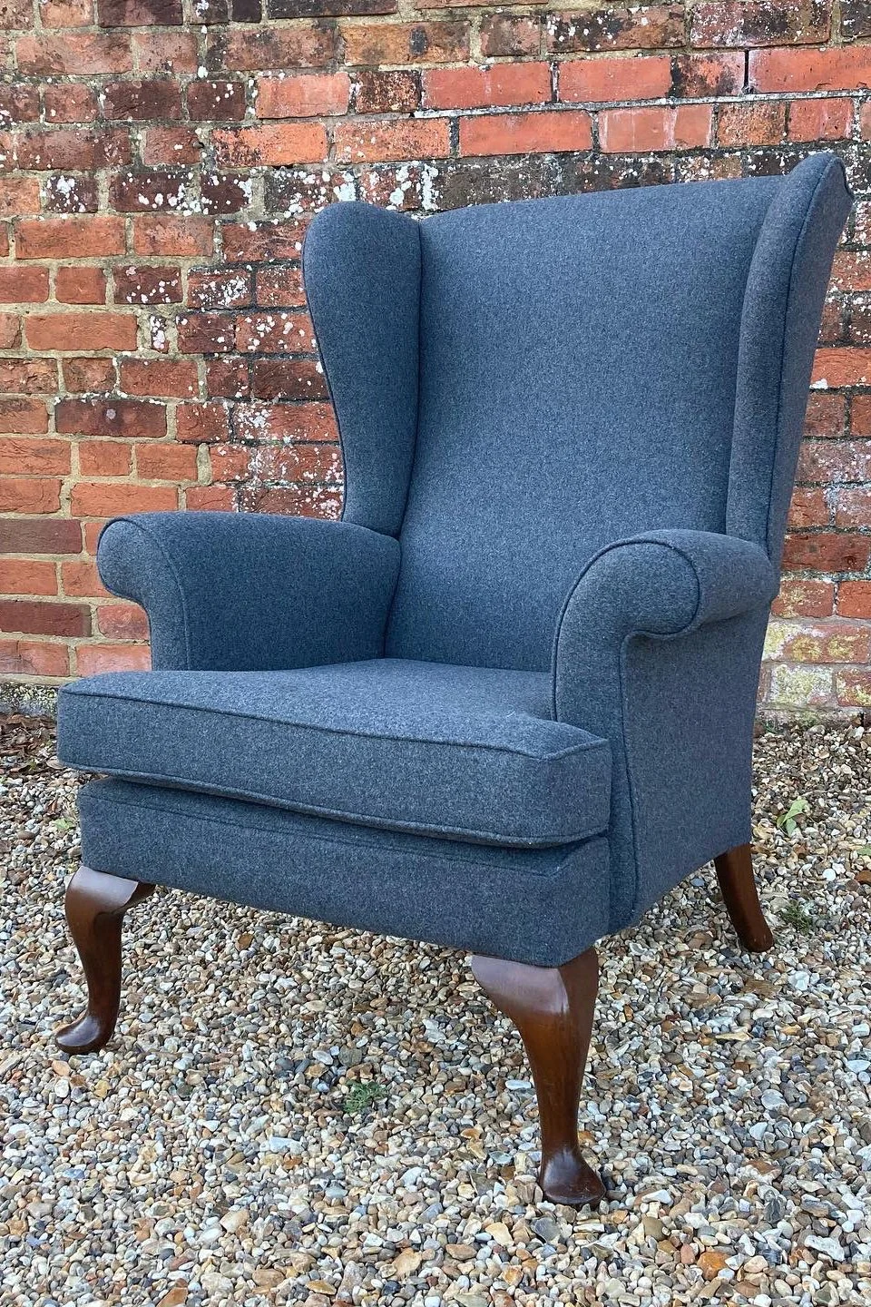 Parker Knoll Model 720 Armchair recovered in grey wool
