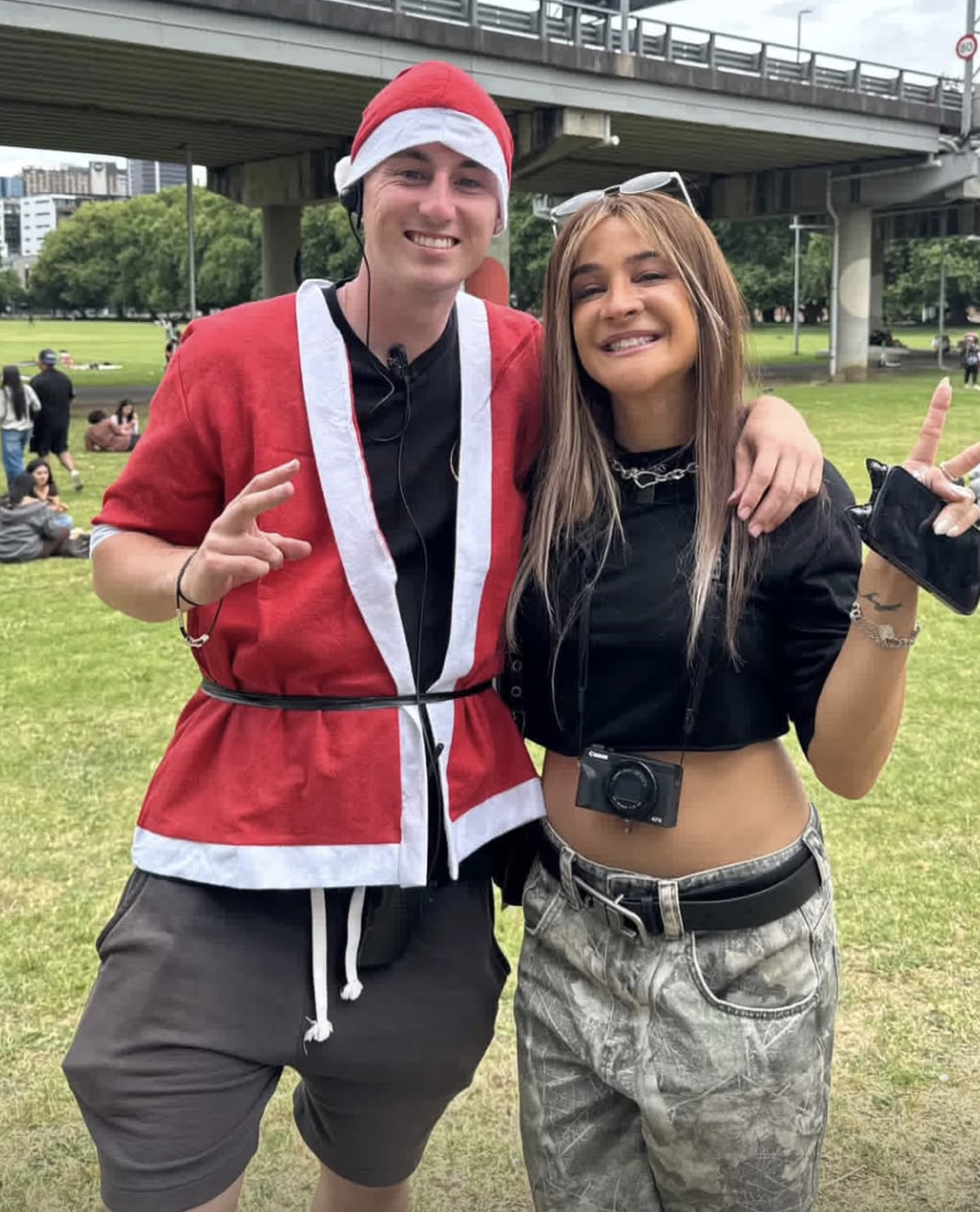 Fraser Bray and Imkingkota (Instagram) at Open Circle Markets Auckland