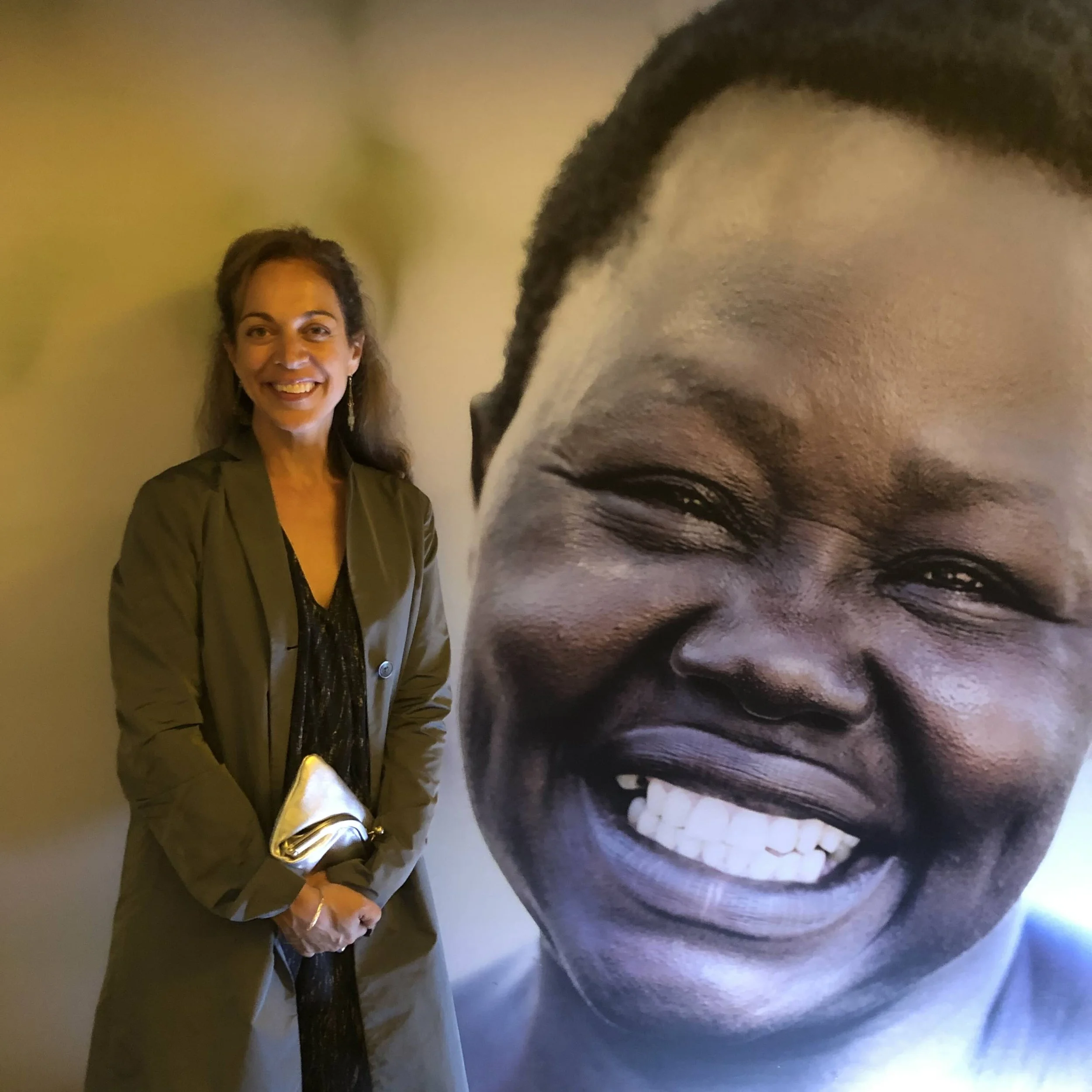 Me with my photo of Catherine at Obakki Fundraiser