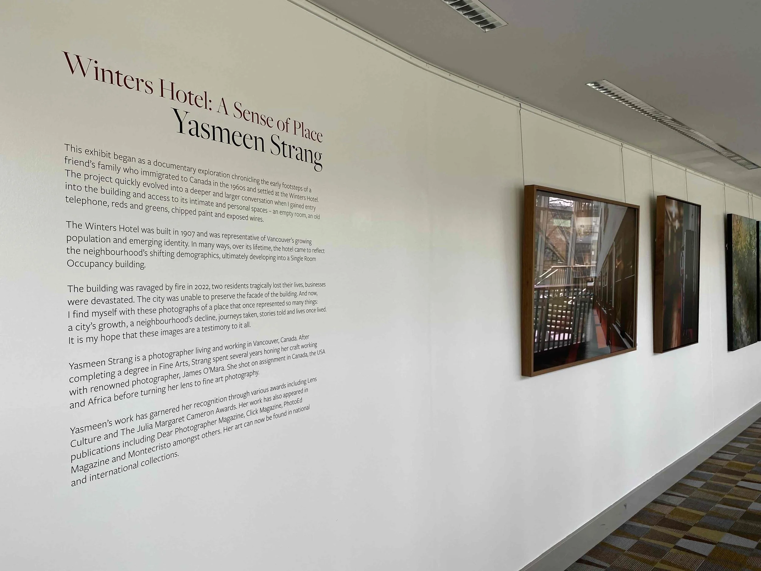 Queen Elizabeth Theatre Visual Arts Gallery Program