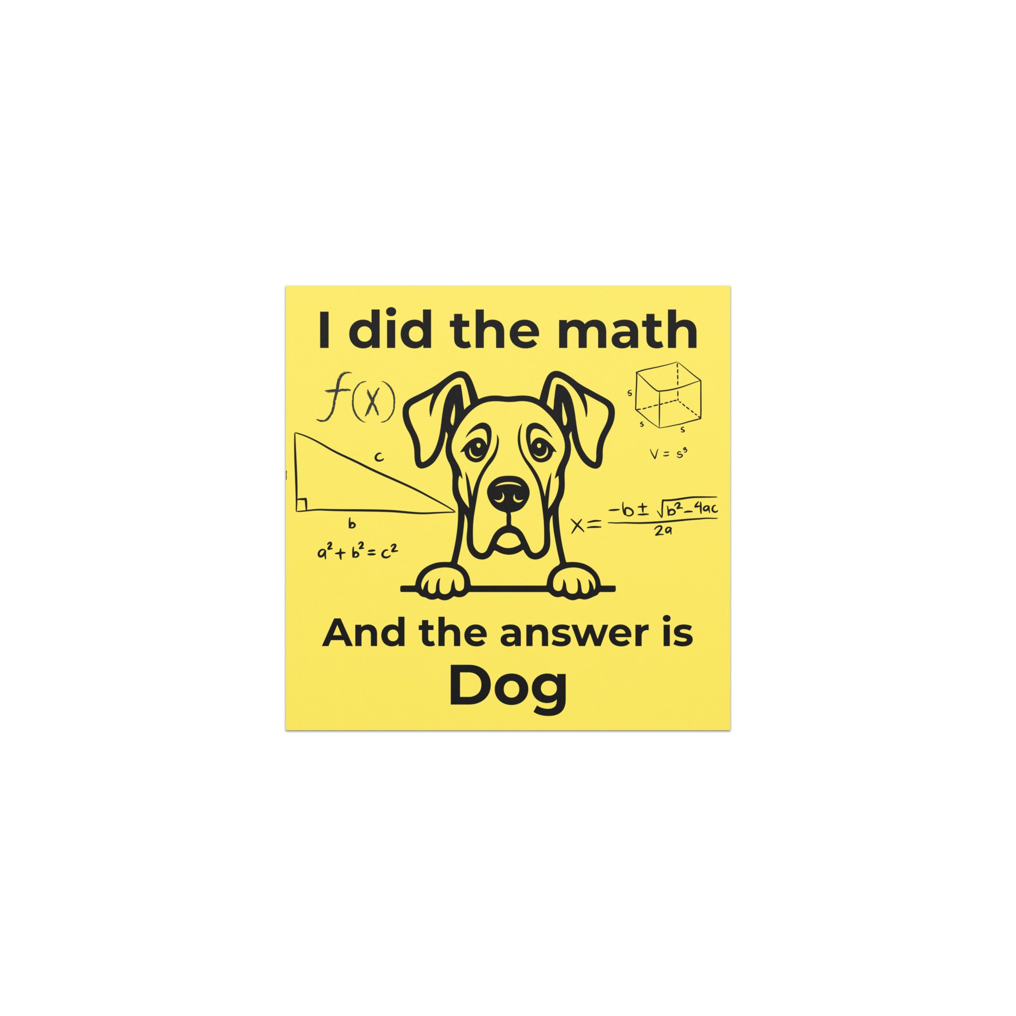 I did the math and the answer is dog - Car magnet