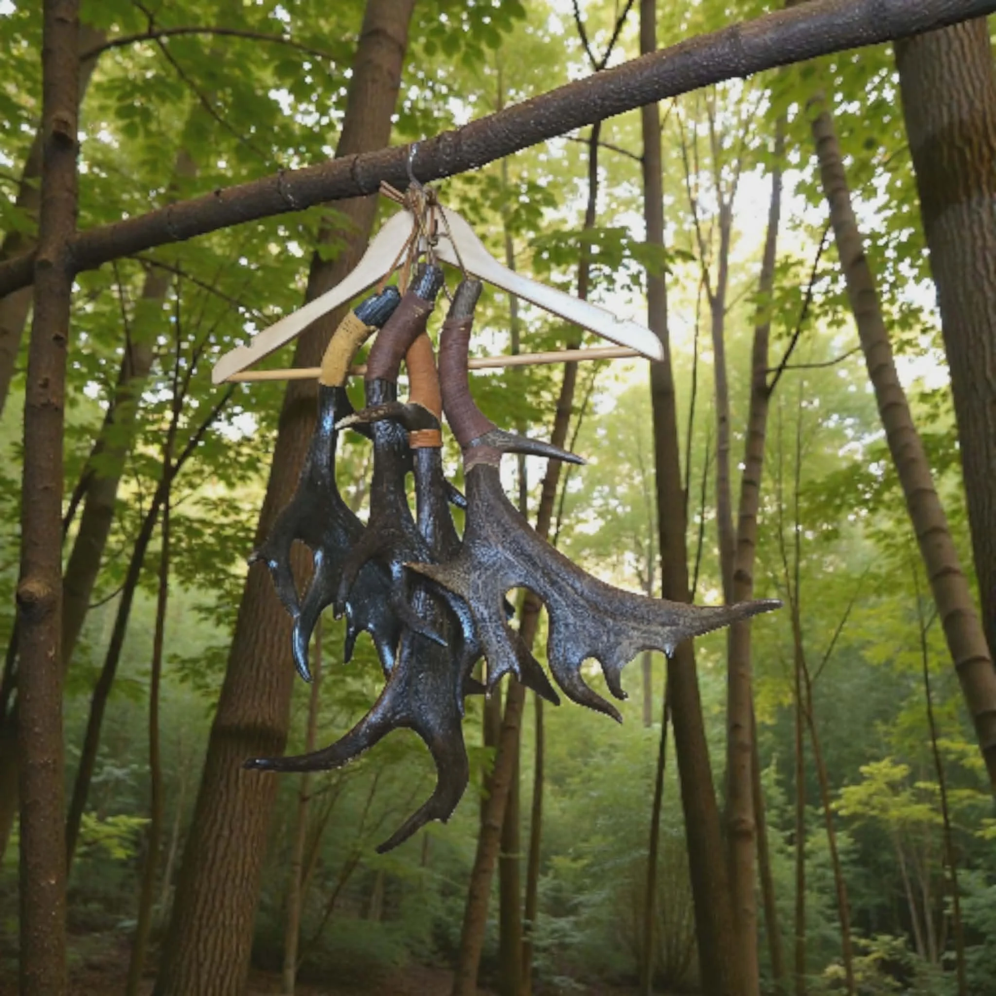 Handcrafted Fallow Deer Antler Back Scratchers