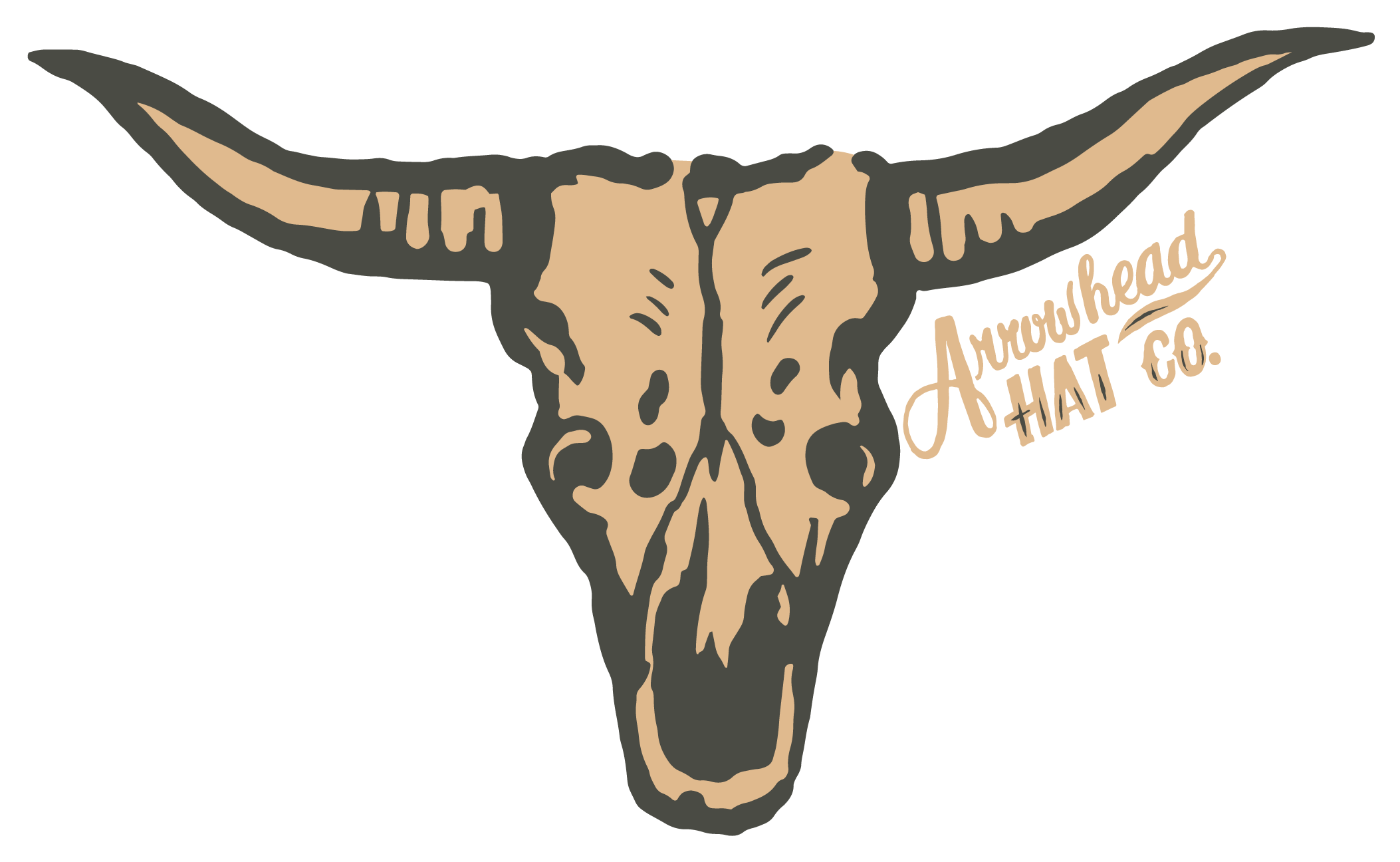 Arrowhead Skull Logo Sticker