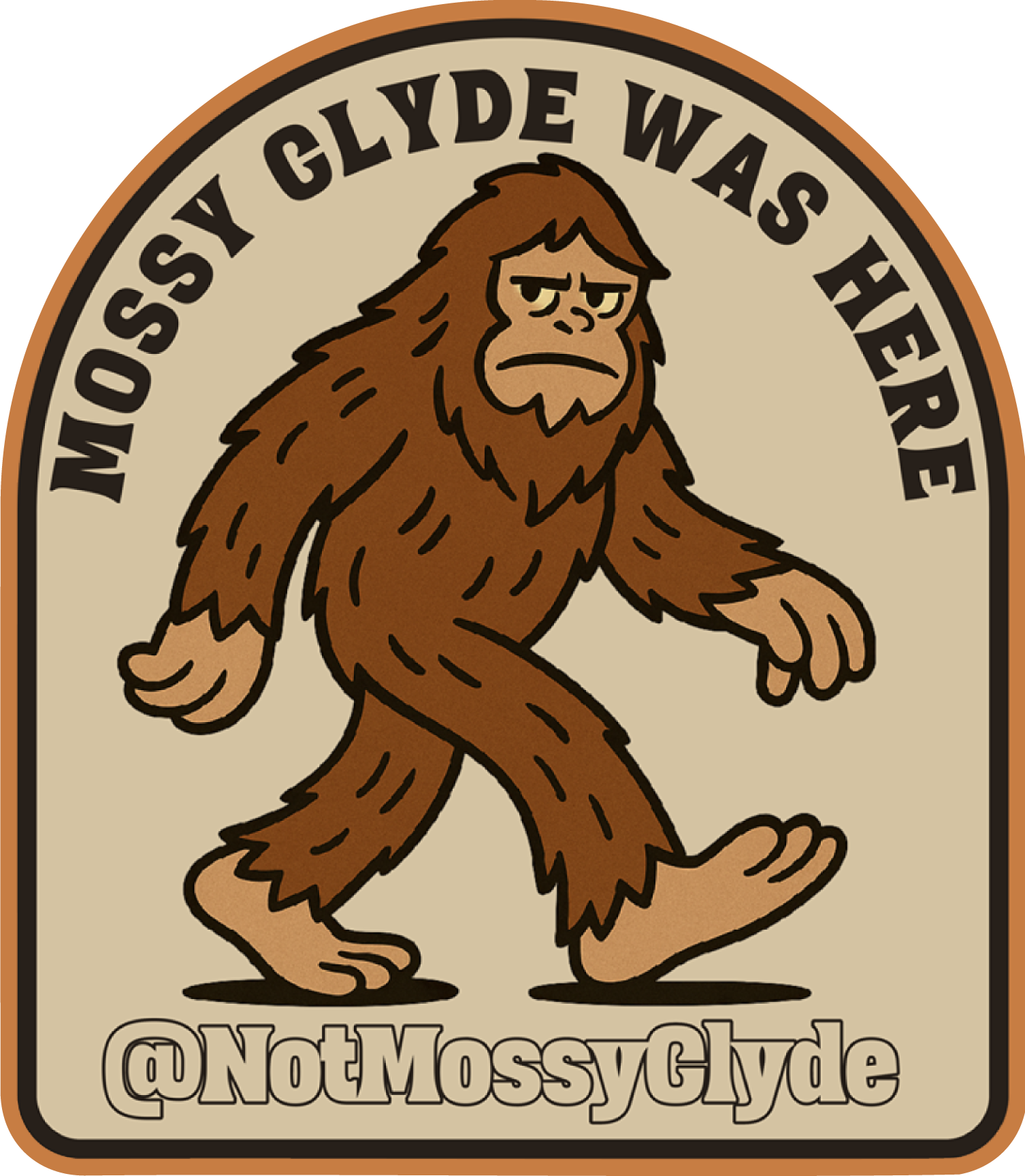 Mossy Clyde Was Here Sticker – Official @NotMossyClyde Edition