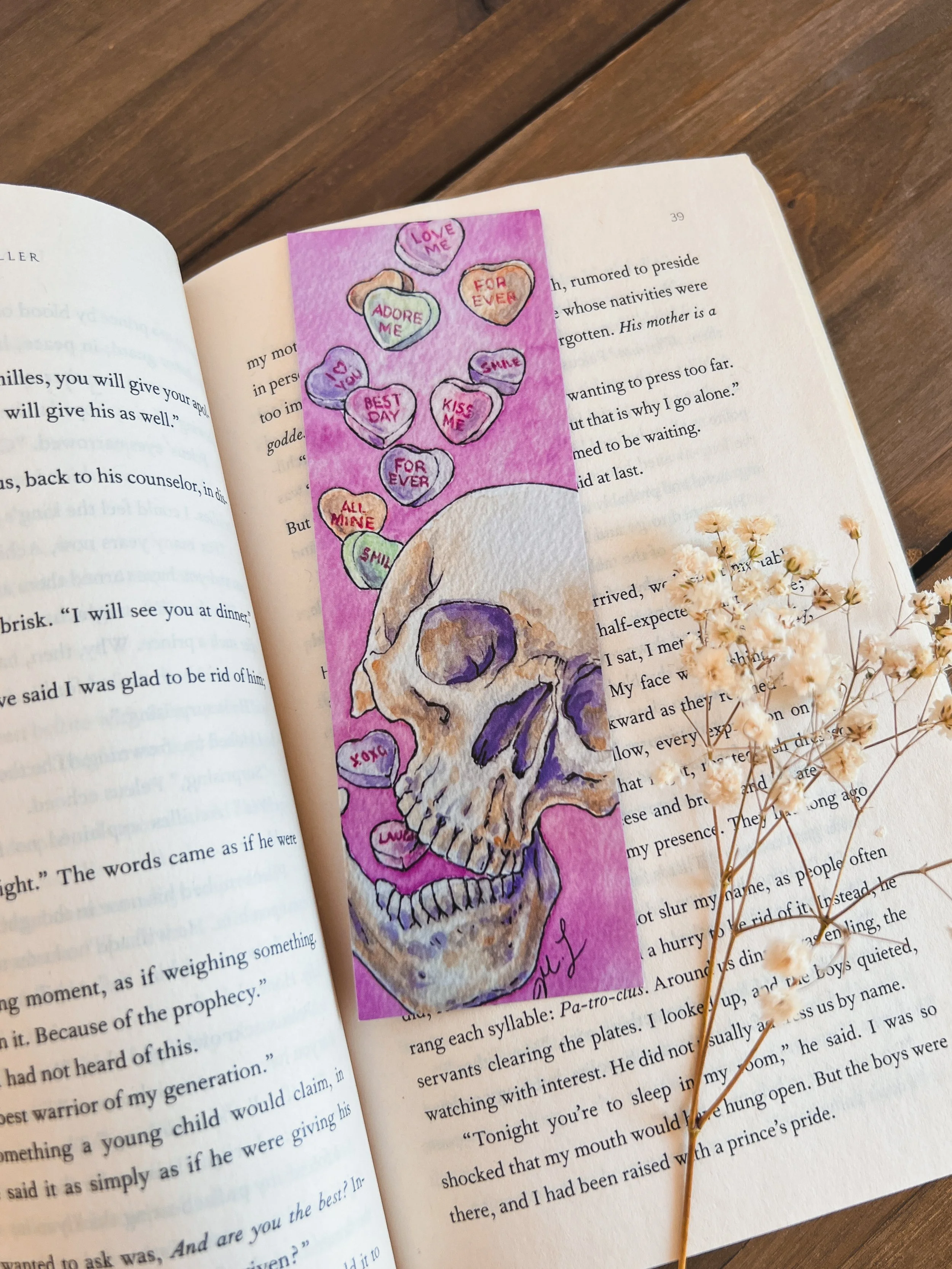 Be Mine Printed Bookmark