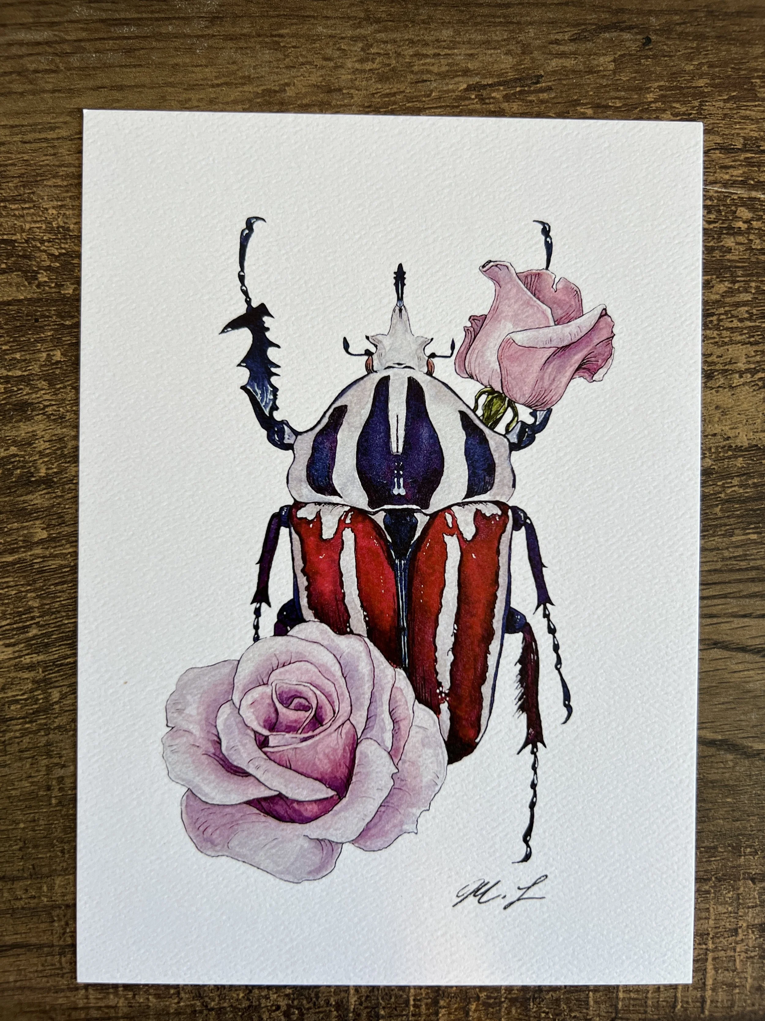 Goliath Beetle Print