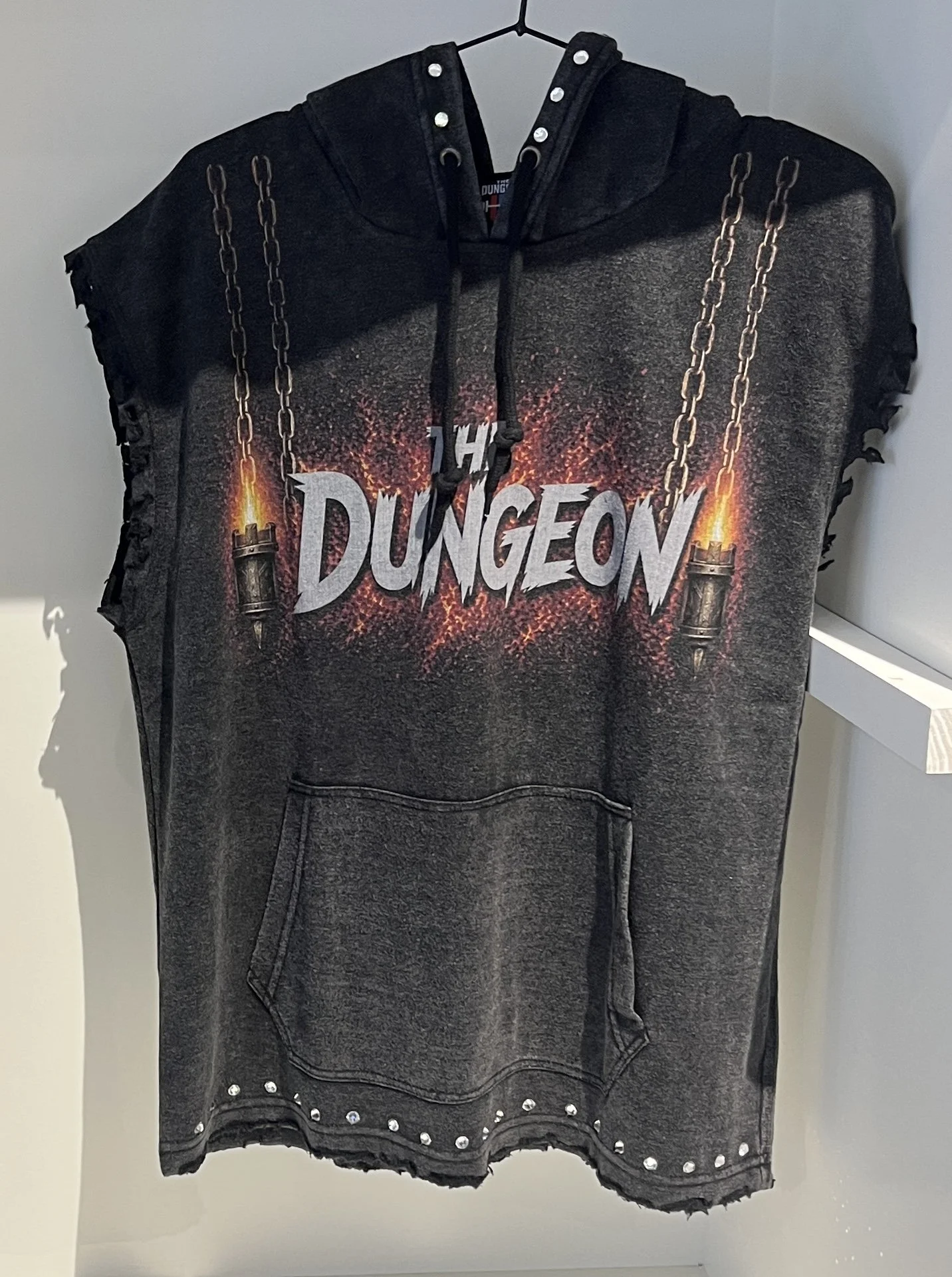 The Dungeon Sleeveless Hooded Top