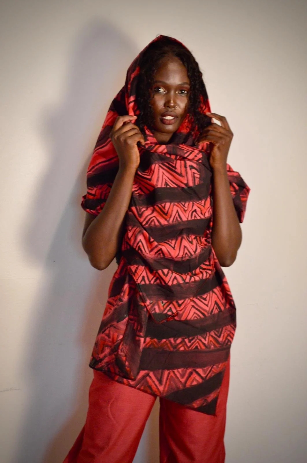 Artisan Hand-Painted Organic Voile Cotton Scarf