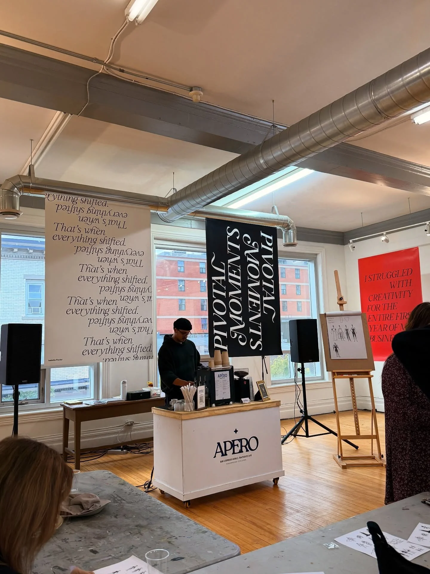 Last weekend, we got to caffeinate some brilliant minds at the Ottawa &times; NYC Design Club book launch ☕📖 @ottdesignclub @newyorkdesignclub 

Serving coffee in creative spaces like this reminds us why we do what we do &mdash; bringing people toge