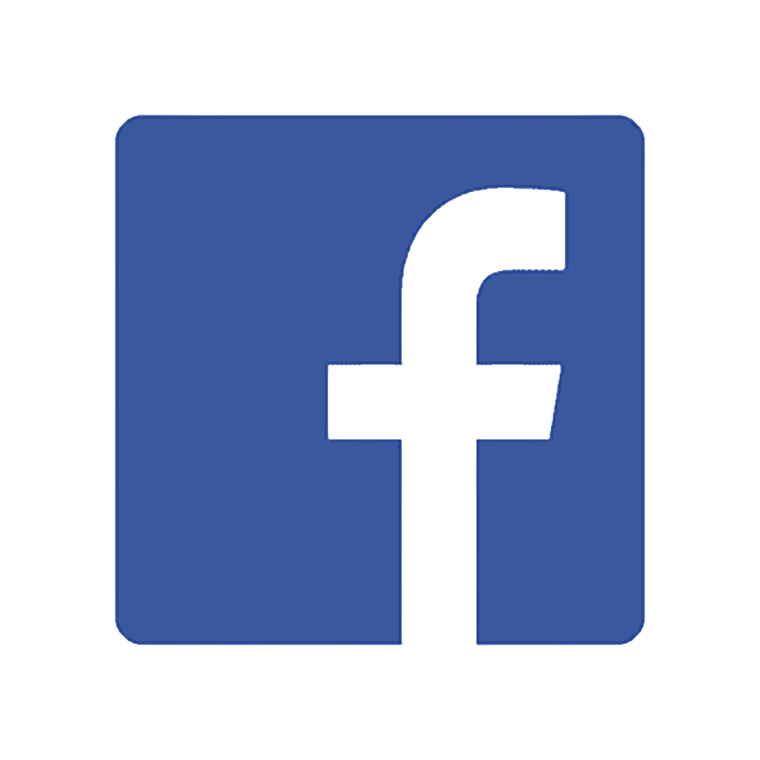 A stylized Facebook logo with a blue background and a white lowercase 'f' in the center.
