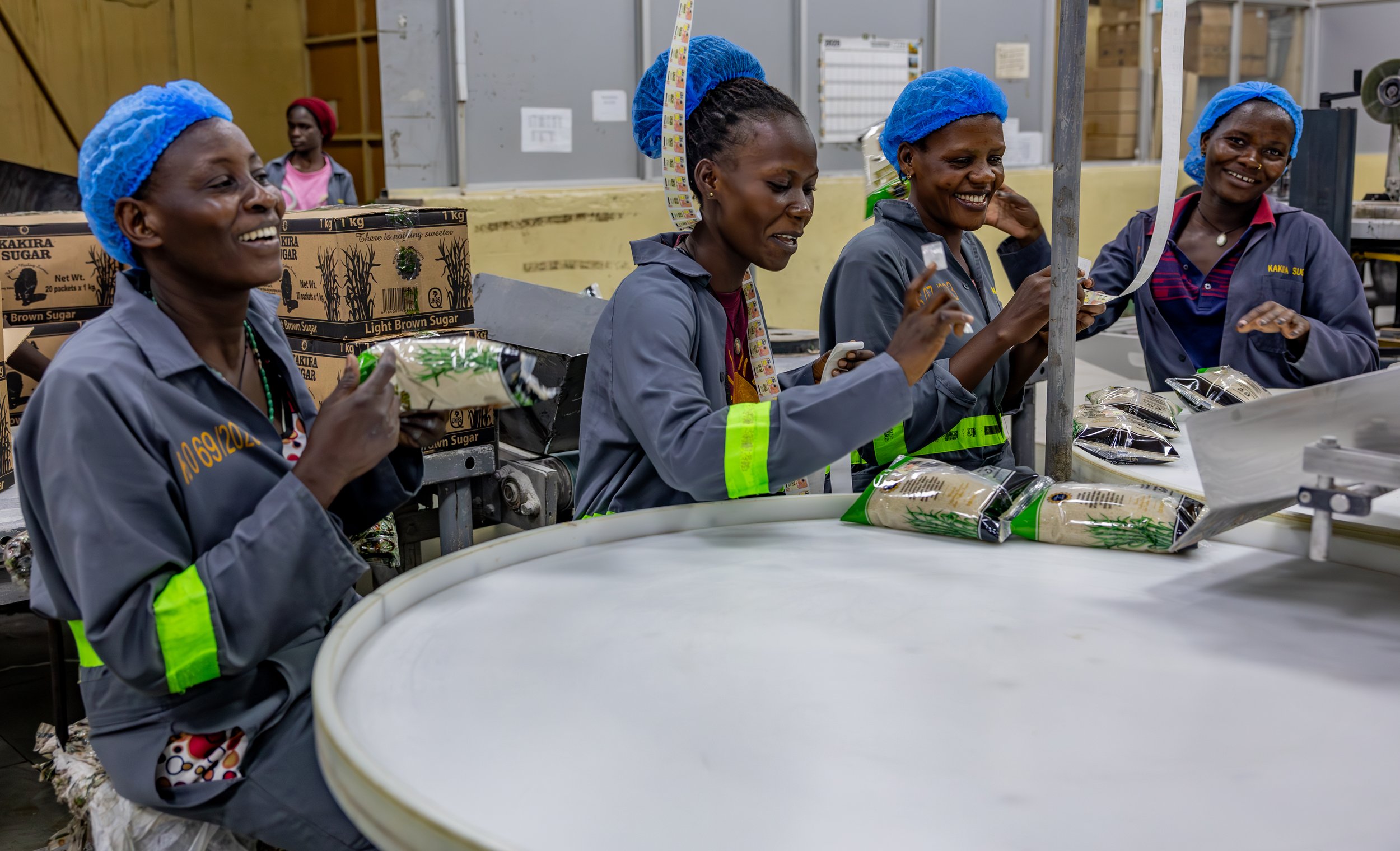 Laughter and unity on the production line