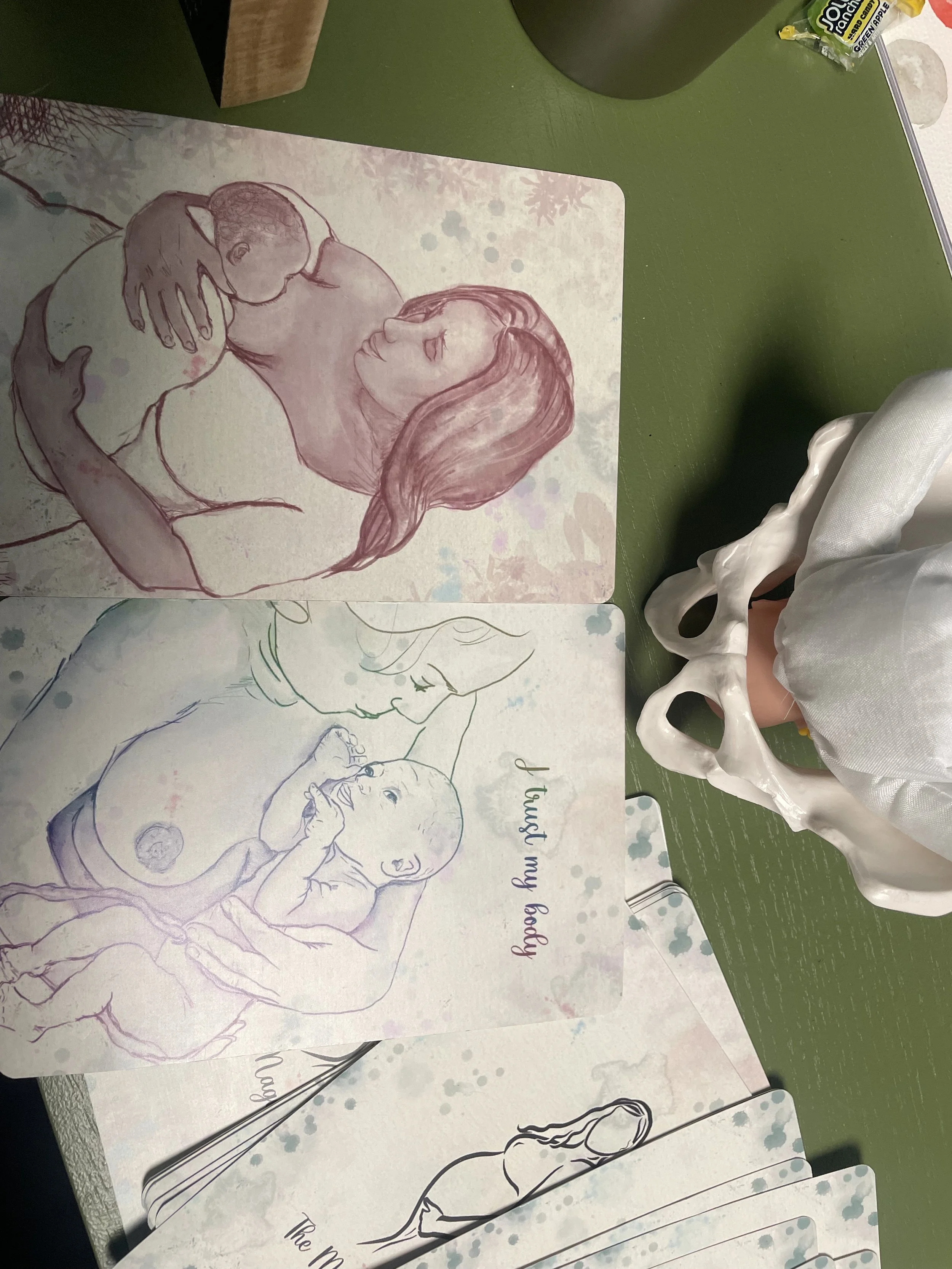   Words of affirmation cards at every appointment.  