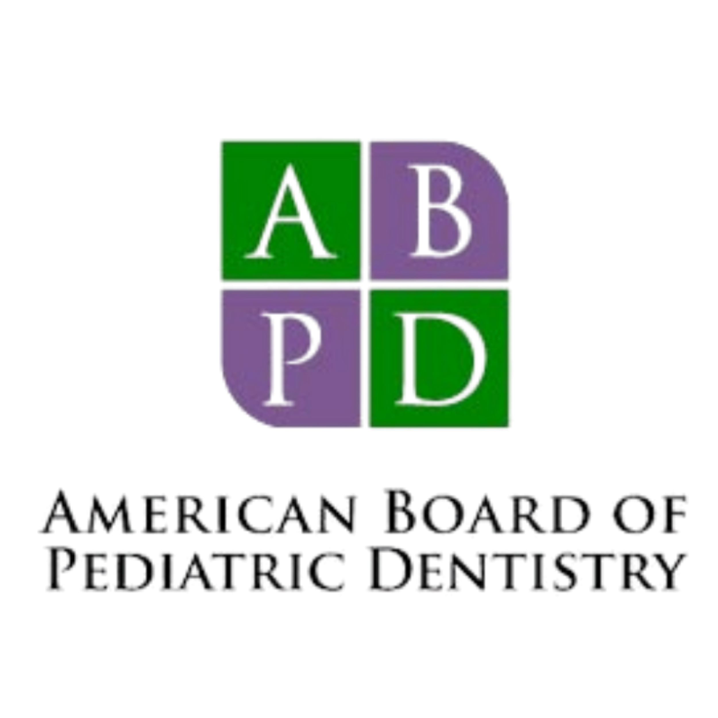 Colorful blocks with the letters A B D in purple, green, and violet