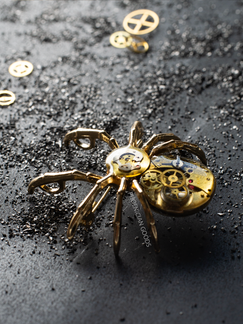 Extra Gold Spider - Brooch