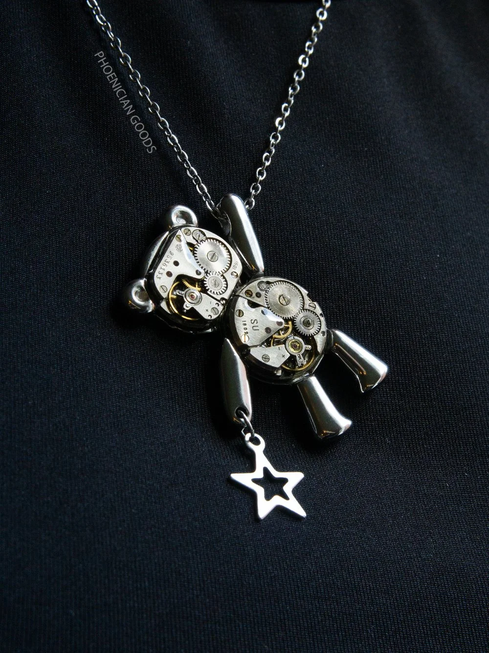 Hanging Teddy - Necklace