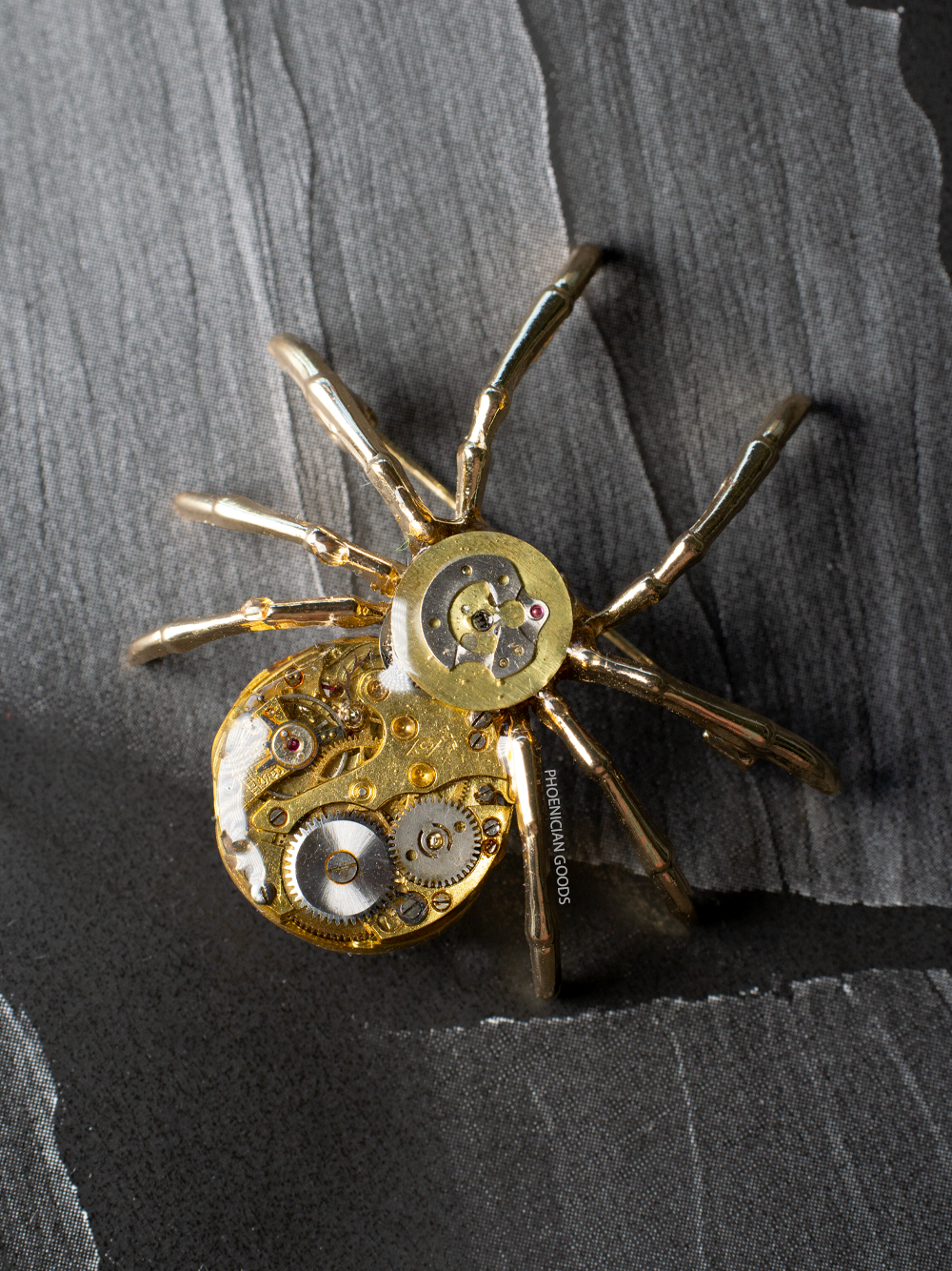 Extra Gold Spider - Brooch