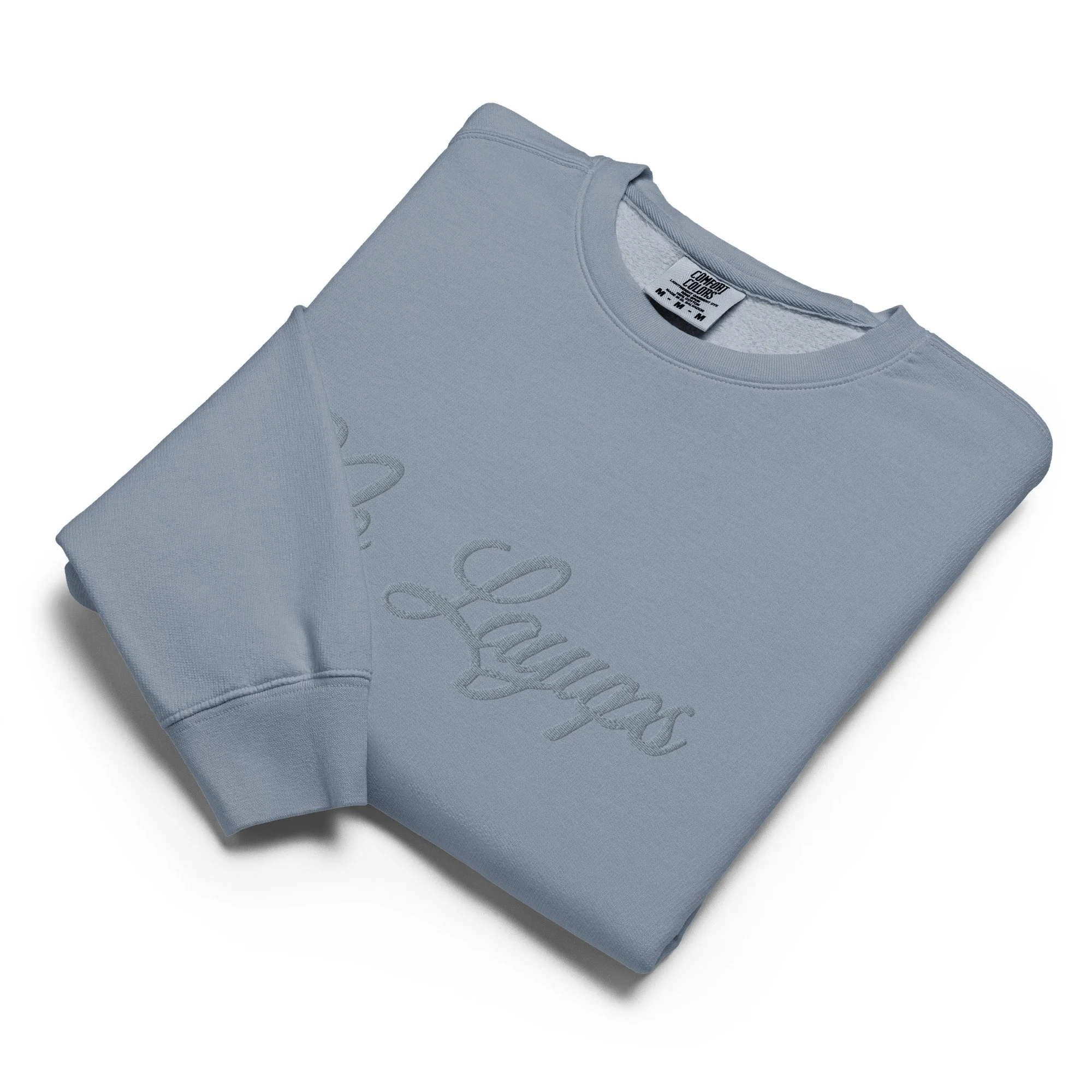 No Layups — Embroidered Script
