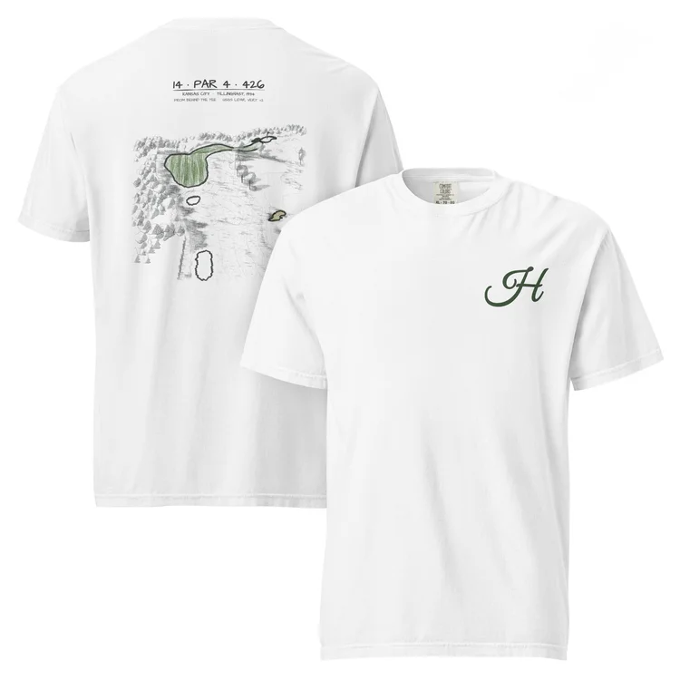 Tilly T-Shirt in white, front and back