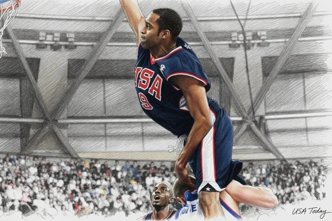 Vinsanity Takes Flight: Vince Carter’s “Dunk of Death” Over Frédéric Weis at the 2000 Sydney Olympics