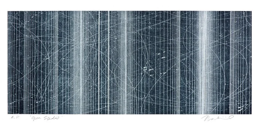  Open Studio 
  
Lithograph on Rives BFK paper 
5-1/2 x 13 in. (image) 
10 x 17 in. (sheet) 
Edition of 12, plus 3 AP
  
Published by Streetside Press, Minneapolis, MN
  
 Sold Out 