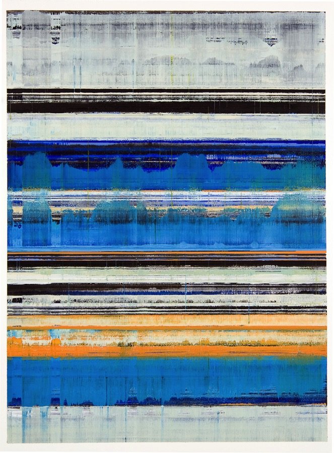  Geomancy I 
  
Oil on Arches Huile paper 
28-3/8 x 21 in. (image) 
30 x 22 in. (sheet)
  
Signed verso
  
For more information  contact Marlborough Graphics.