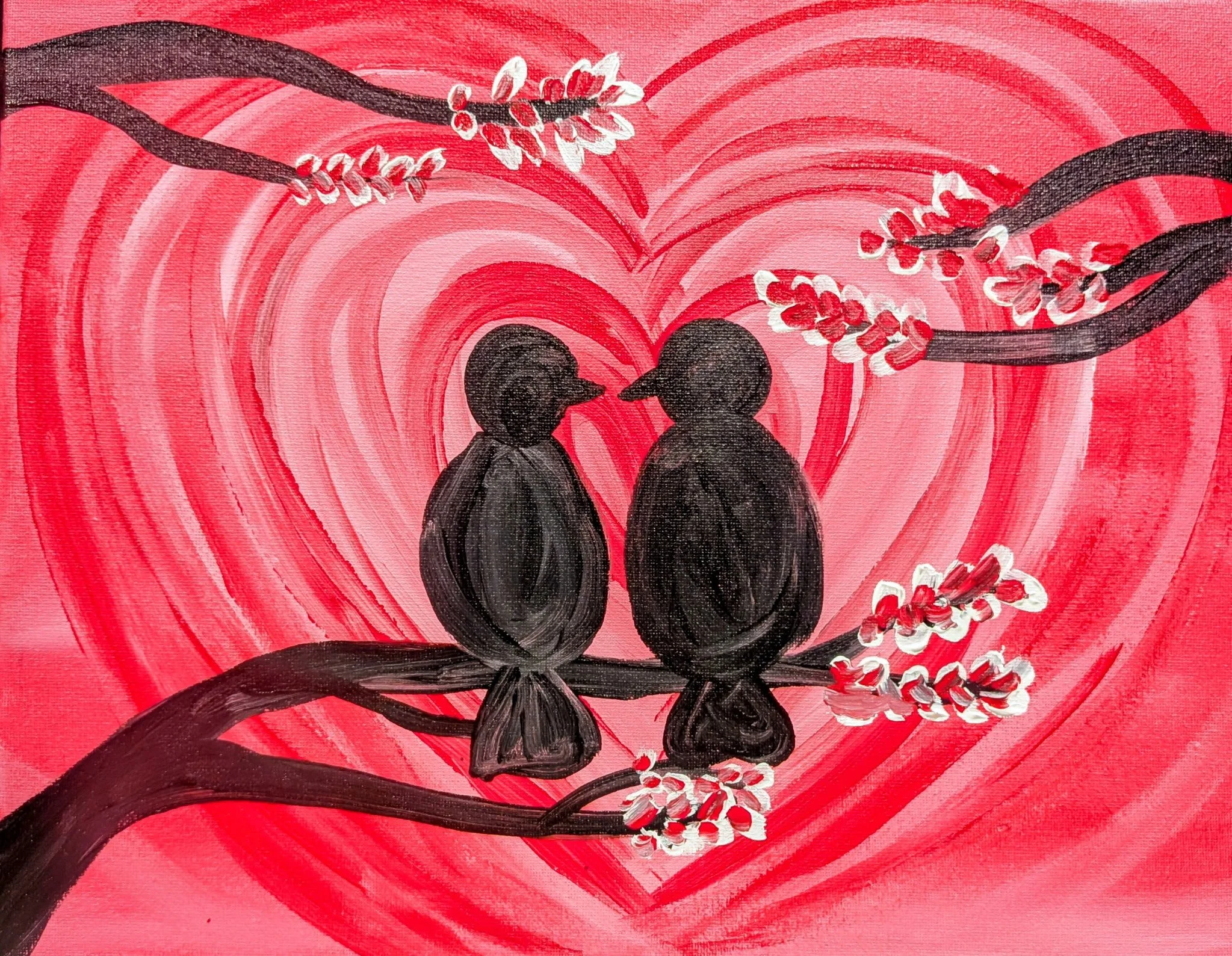Love Birds – Acrylic Painting