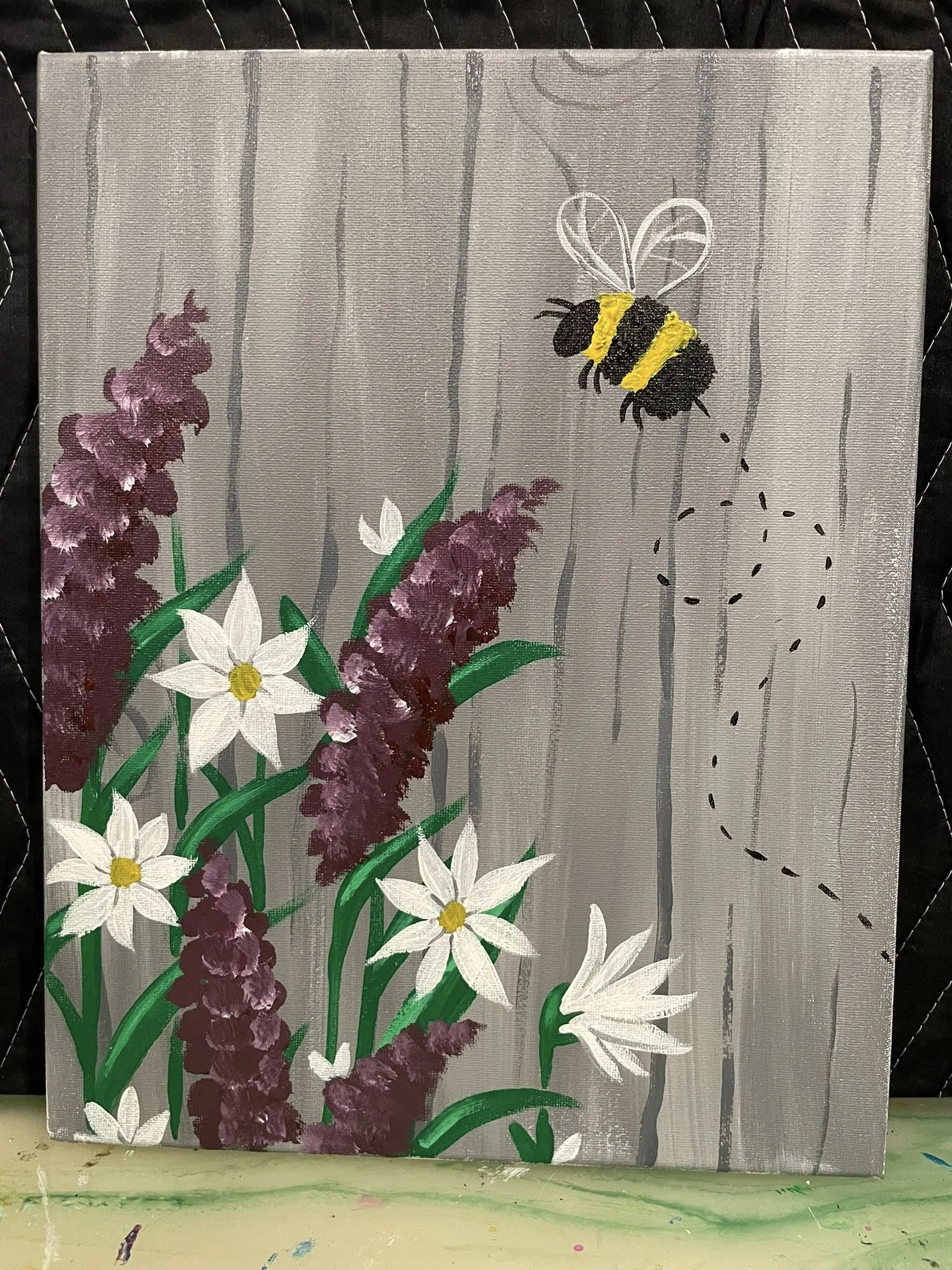 Spring Flowers – Acrylic Painting