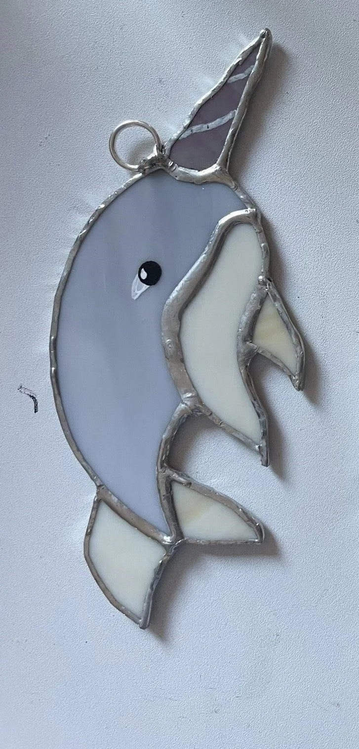 Stained Glass Narwhal