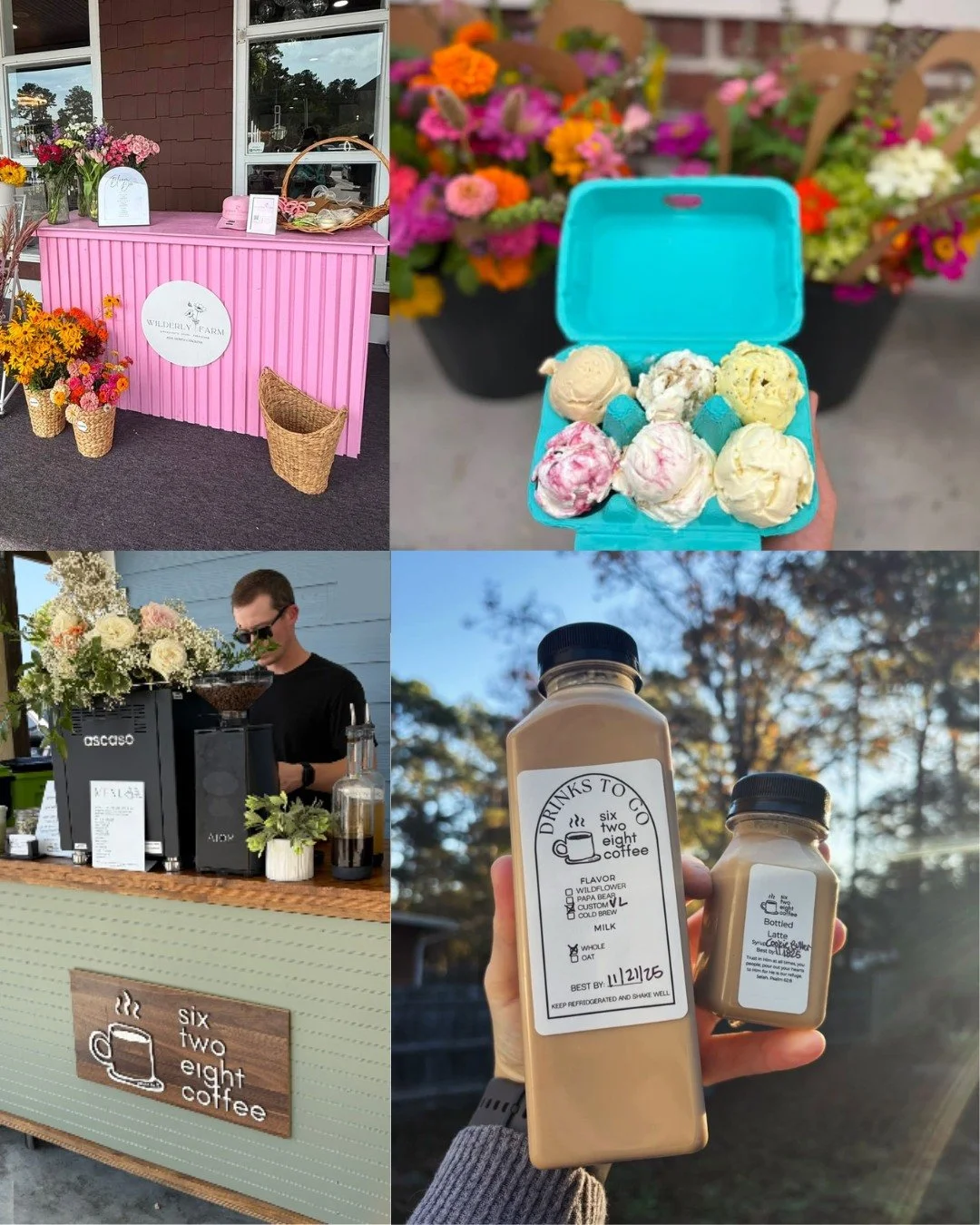 Your Saturday plans just got a little sweeter. 

Join us today for bottled lattes from @628coffeeco, a build-your-own bouquet bar with @wilderlyfarm, and 24 flavors of homemade ice cream. 

Location: Lilly Bird&rsquo;s Creamery
Date: Saturday, Aug 29