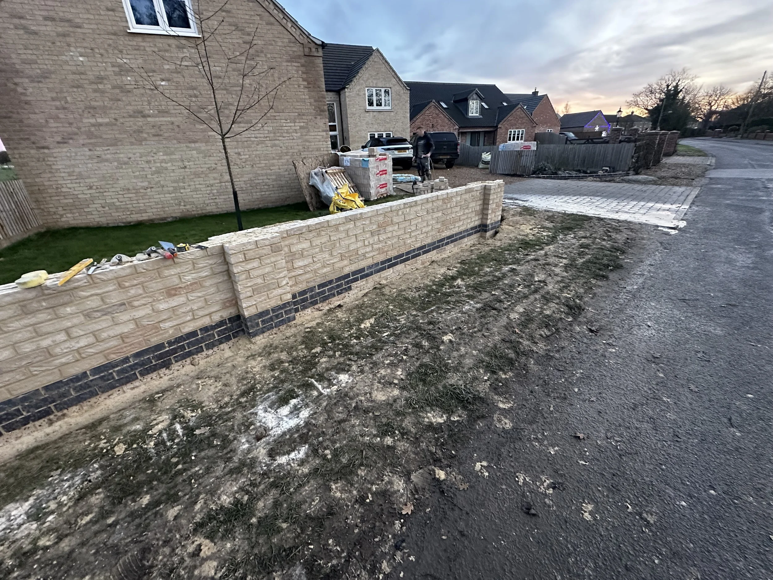 Clean, modern brickwork in Whaplode.