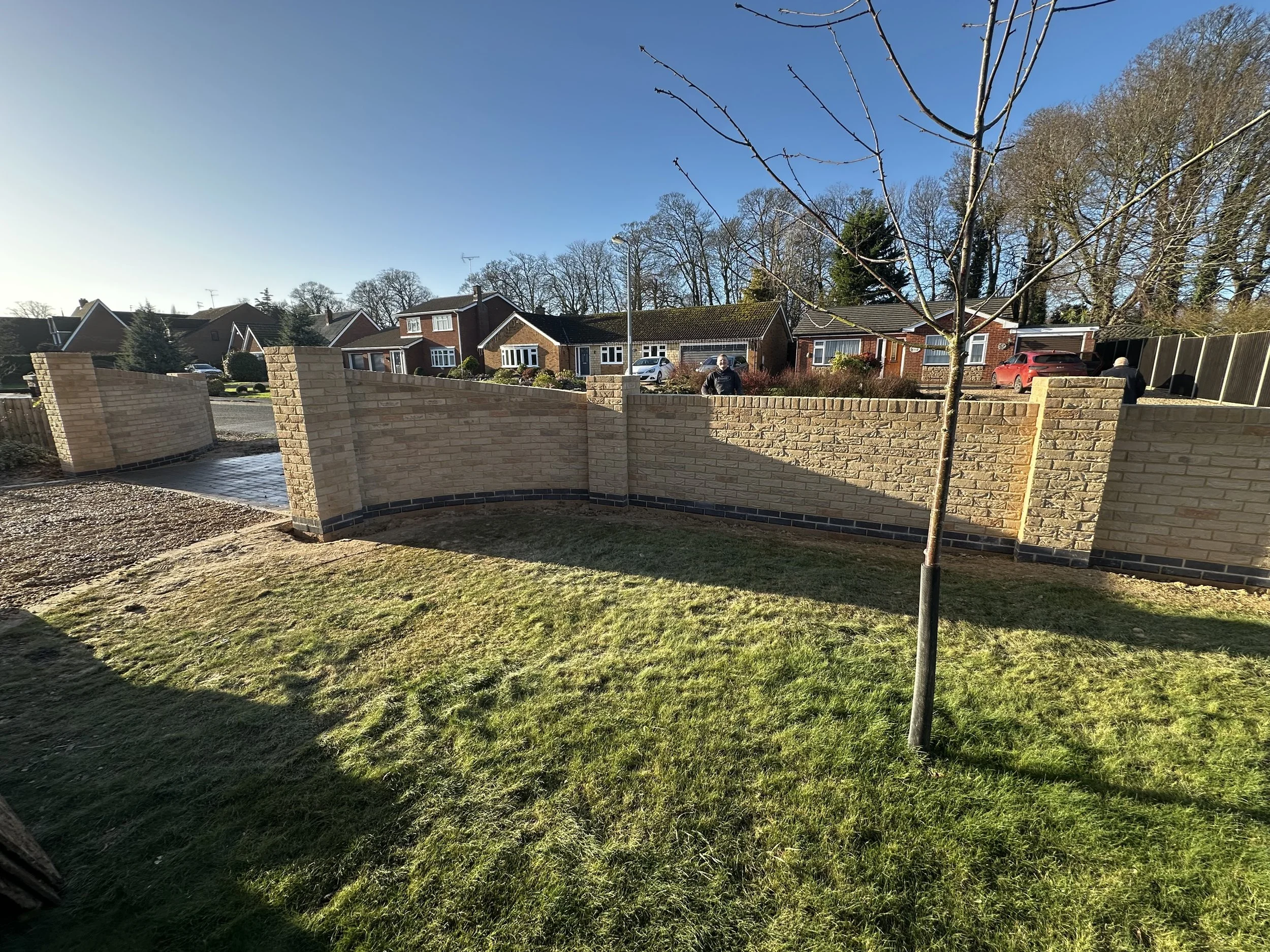 Curved brickwork Moulton.