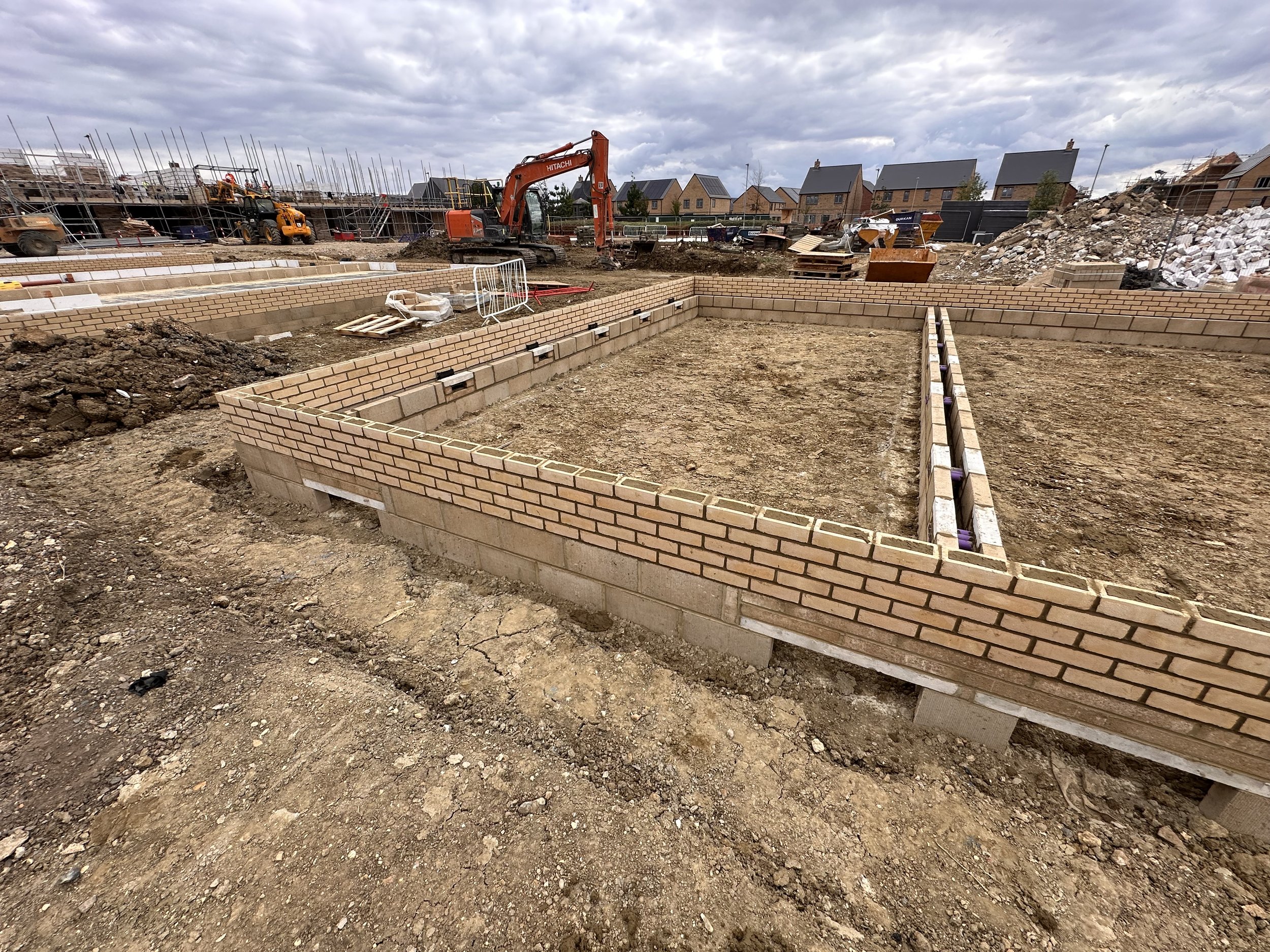 Brickwork and block work in Bourne, Lincolnshire.