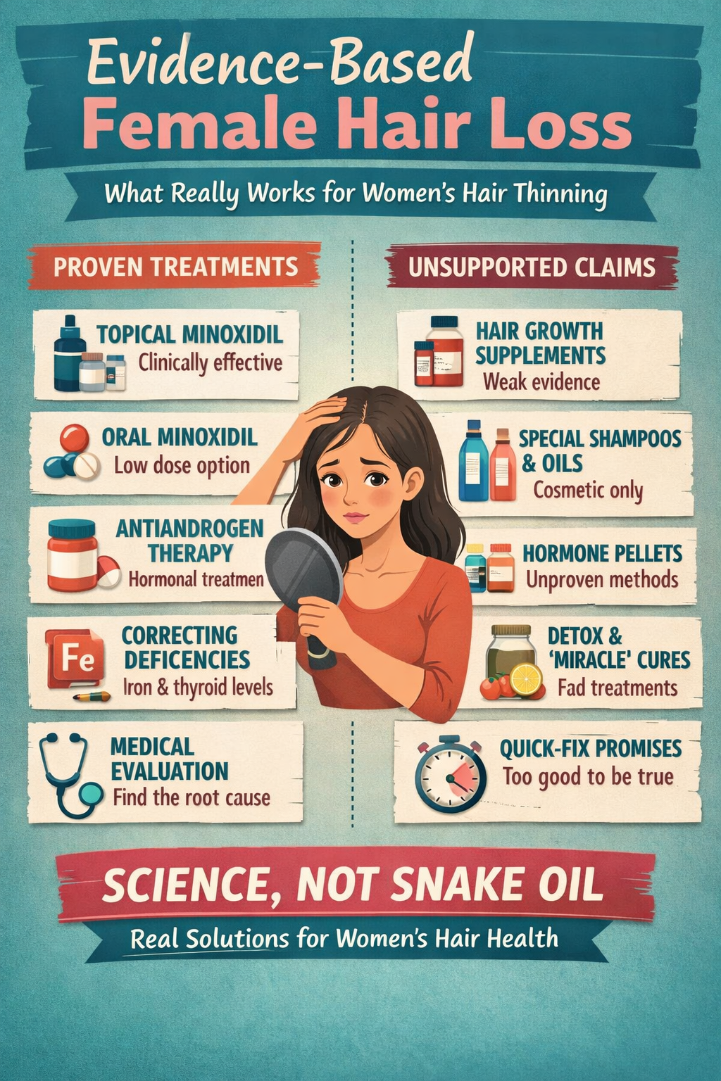 Female Hair Loss: What Treatments Are Actually Proven to Work?