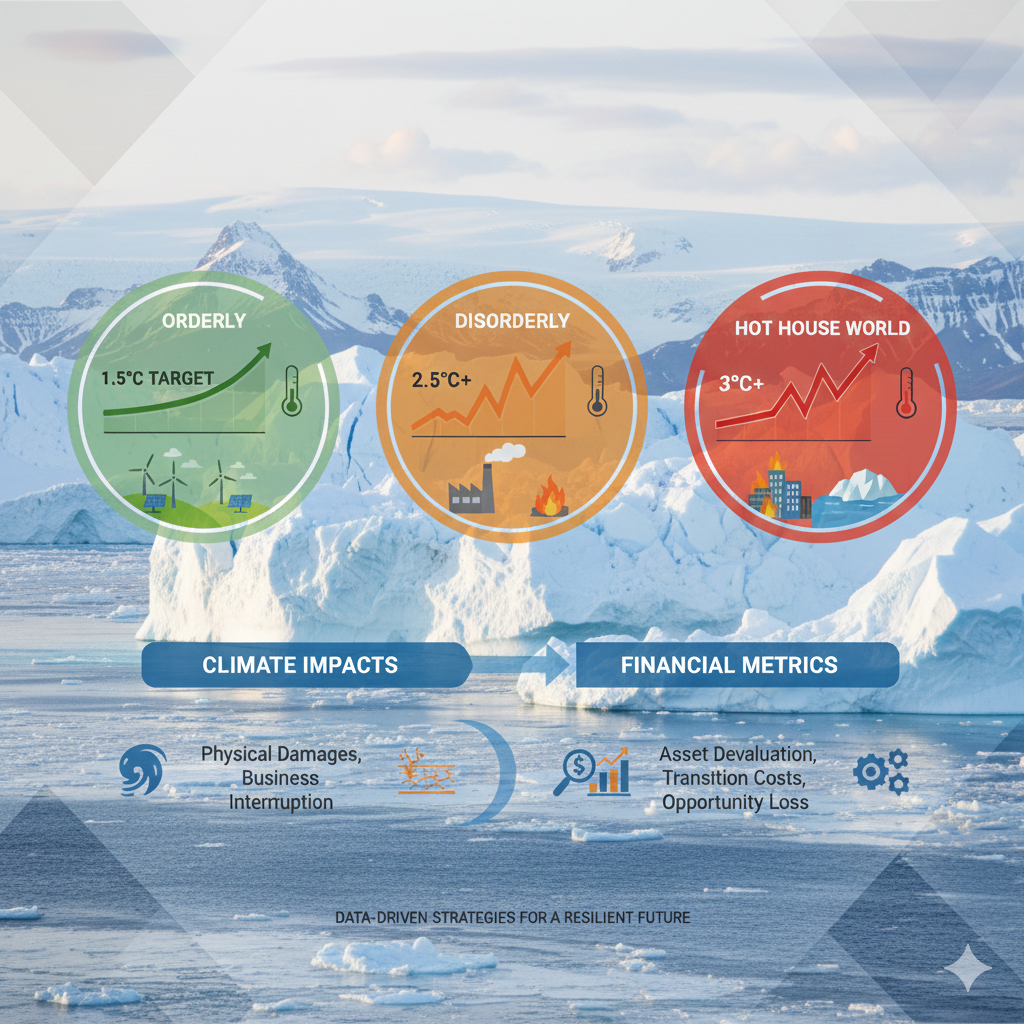 NGFS Physical Risk - Quantifizierung von Klimawandelfolgen