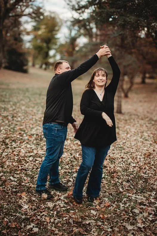 It wasn&rsquo;t about the steps or getting it just right. It was about the way he reached for her hand, the way she trusted the moment, and how easily they laughed together. In the middle of falling leaves and quiet smiles, he danced away with her he