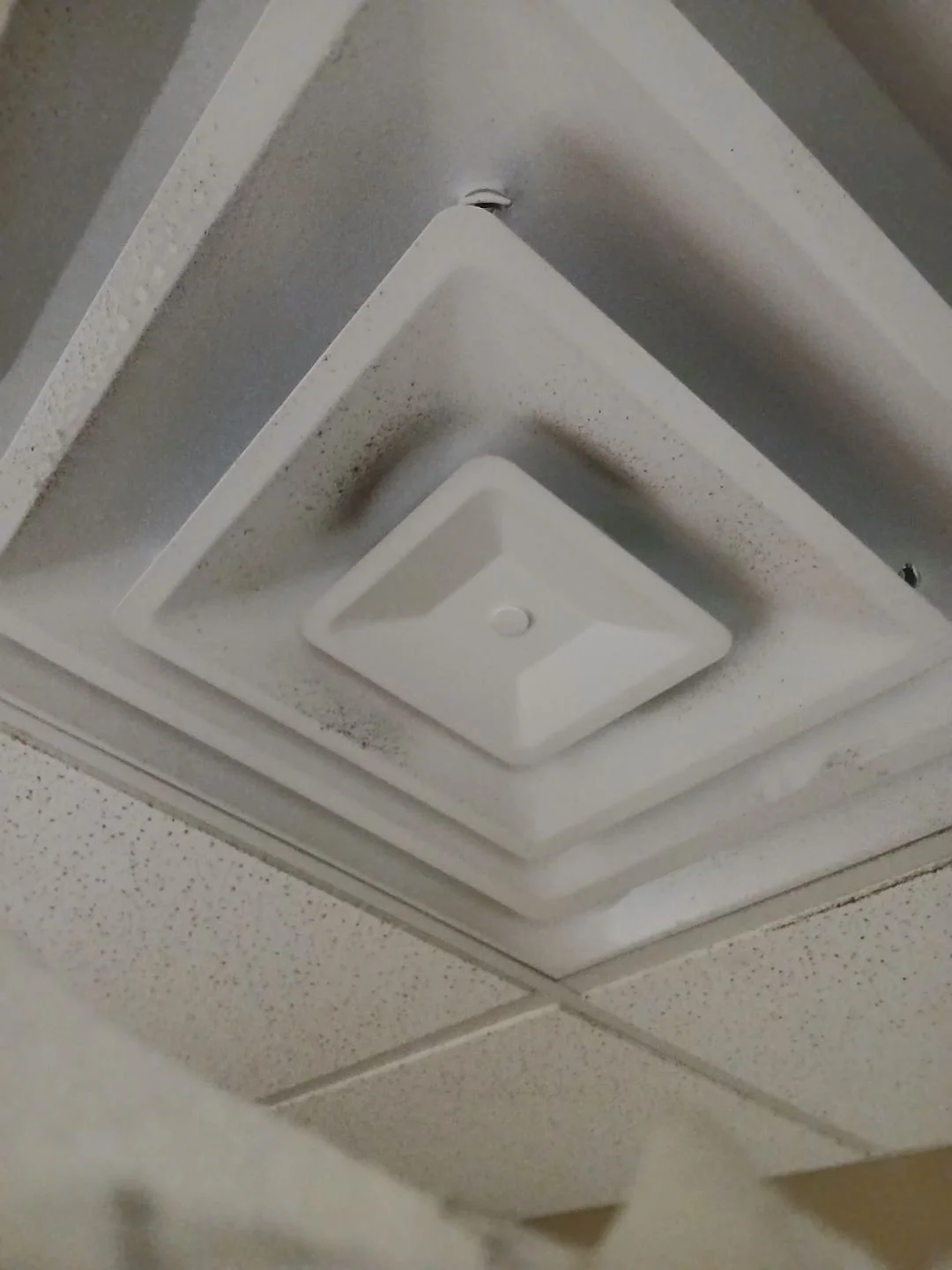 Dirty ceiling vents