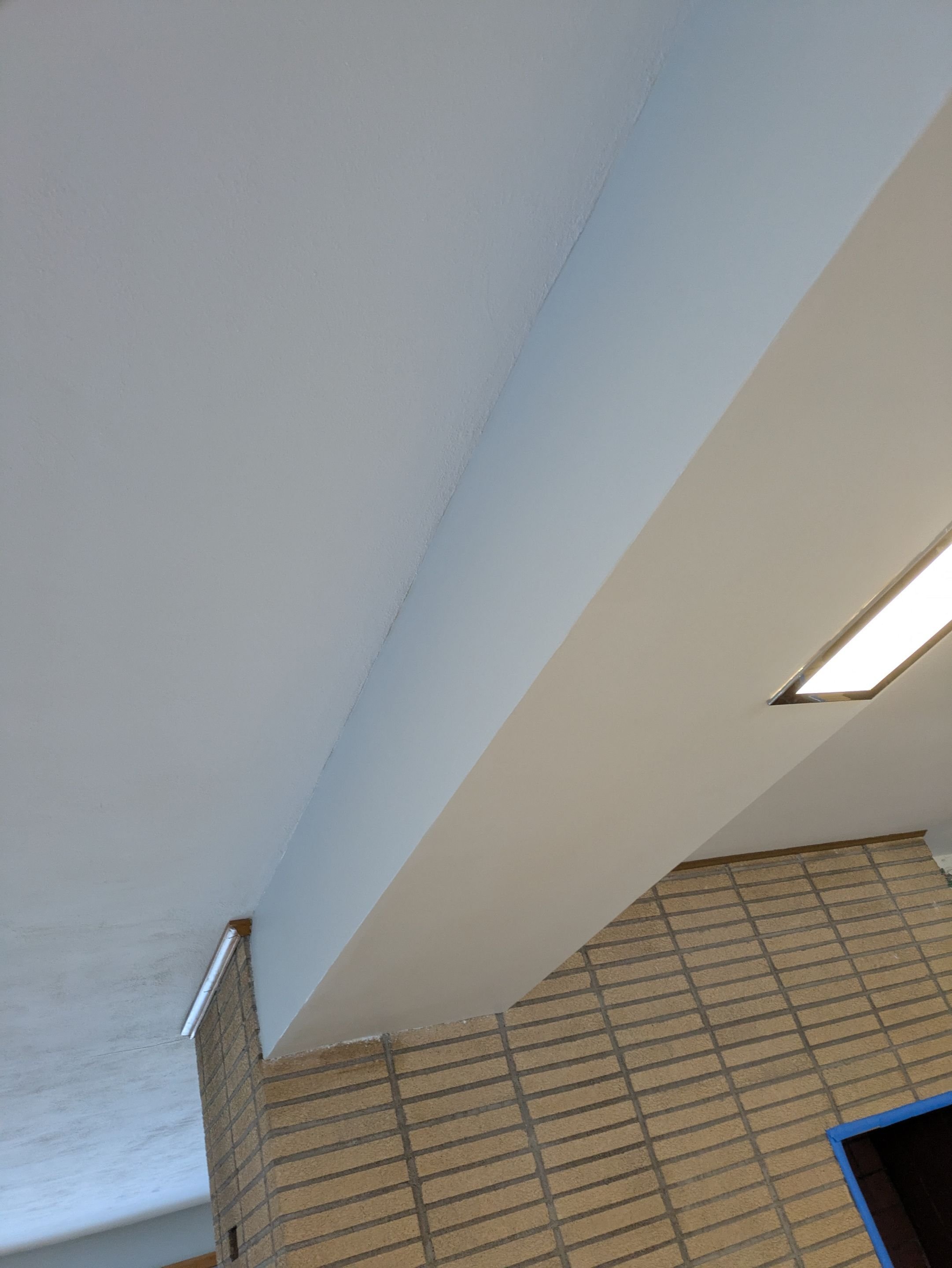 Ceiling post drywall repair