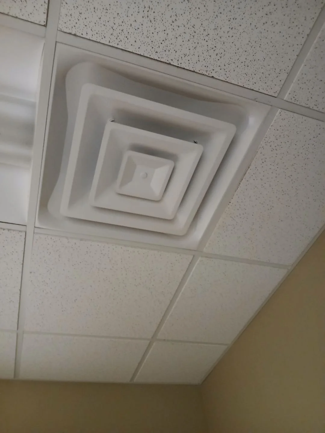 Ceiling vents after cleaning by Barefoot Painter LLC