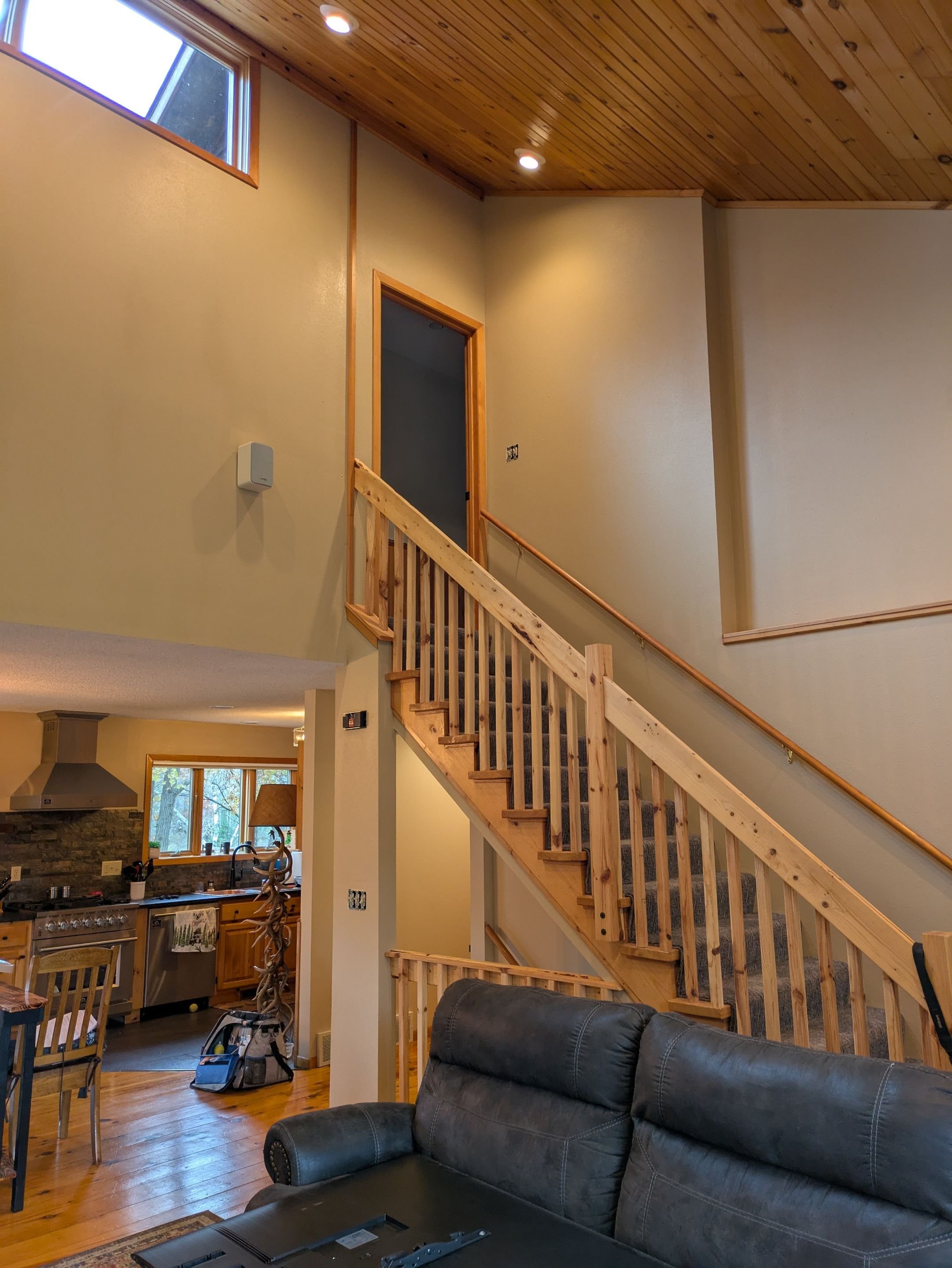Northern Wisconsin cabin interior painting in Barron Wisconsin