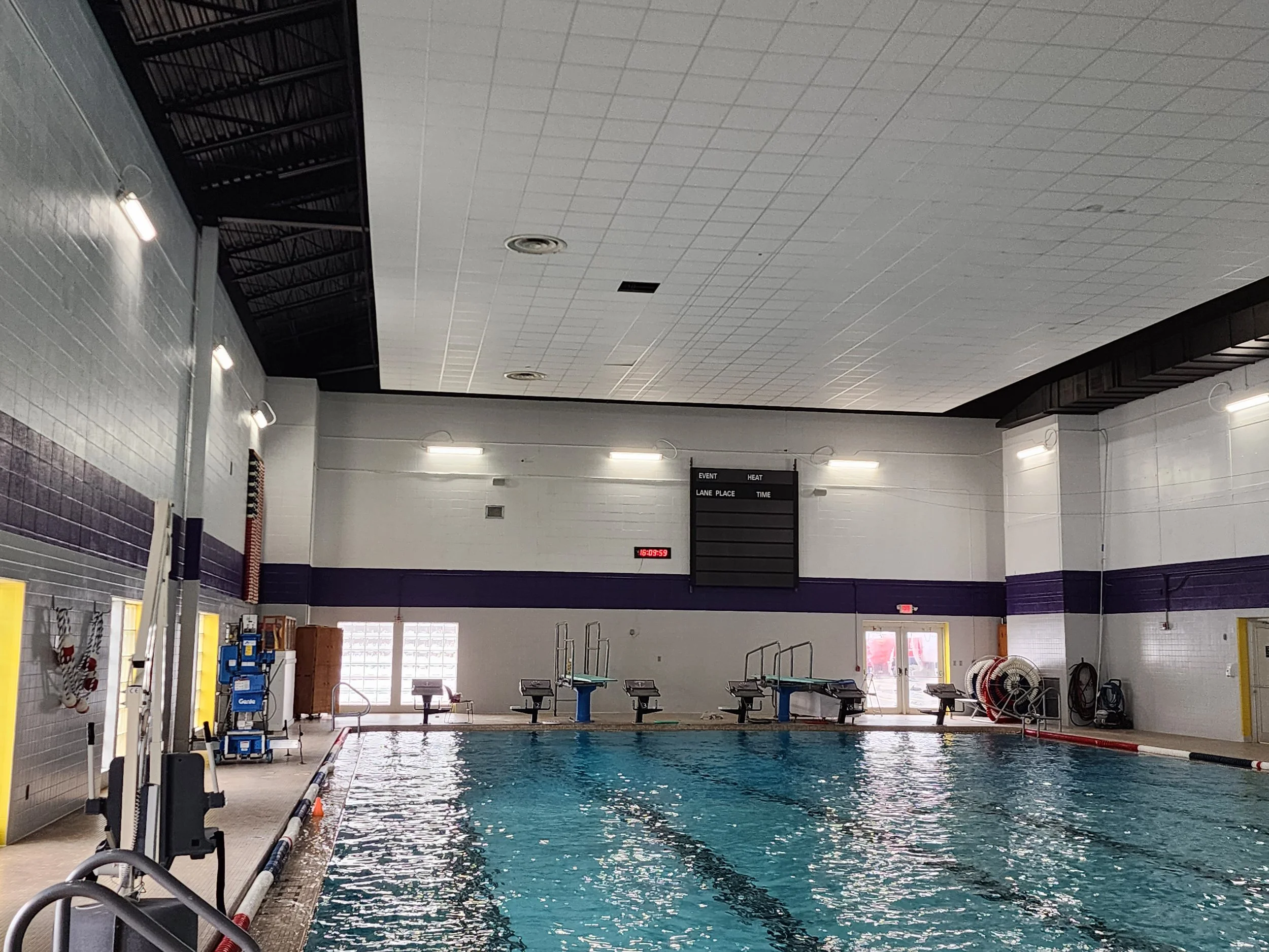 Ladysmith High School pool makeover for the Trident swim team and Flambeau Area Swim Team
