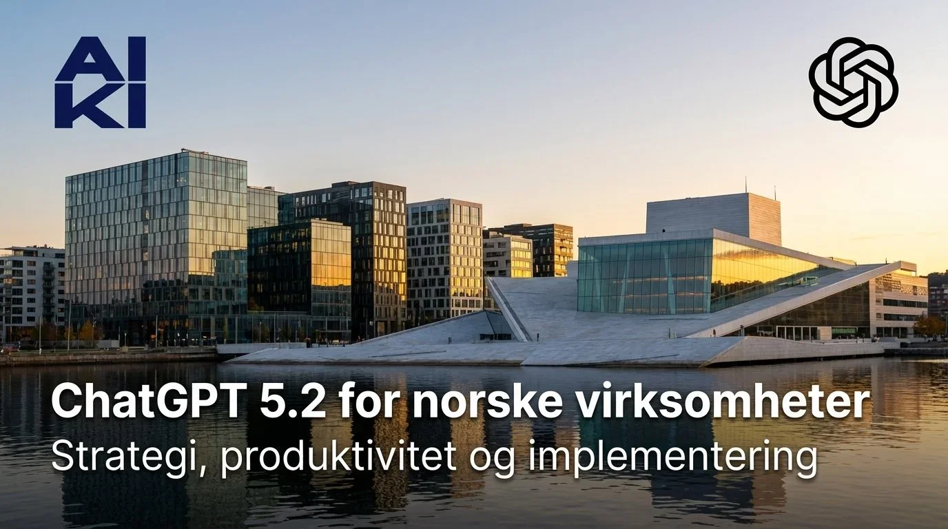 ChatGPT 5.2 for norske virksomheter: strategi, produktivitet og implementering nå