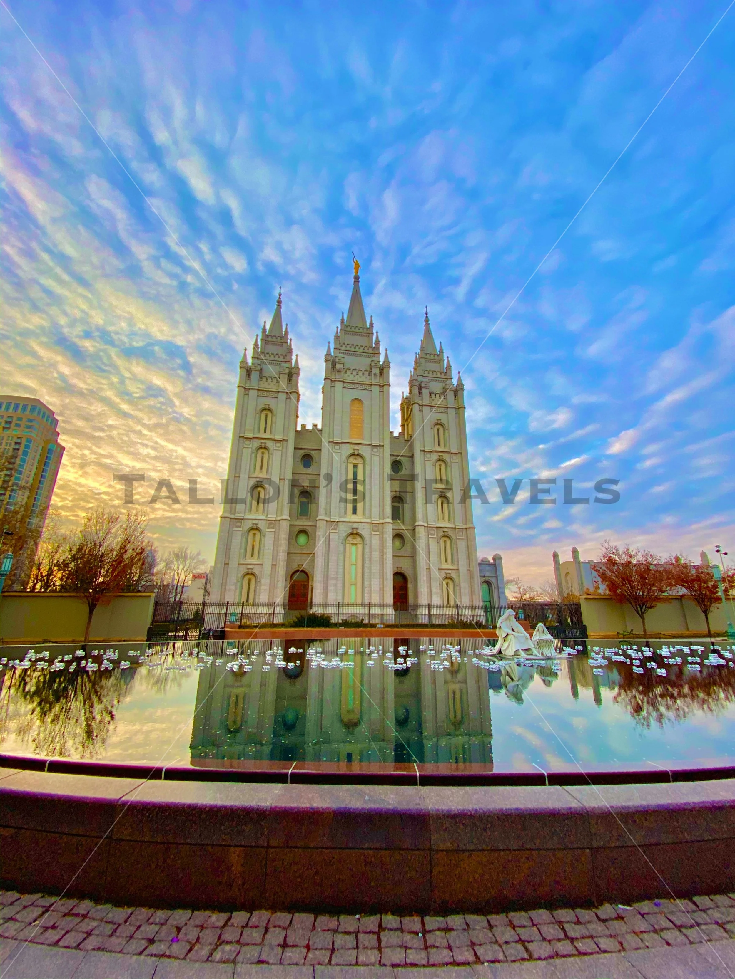 Sunset Over the Temple